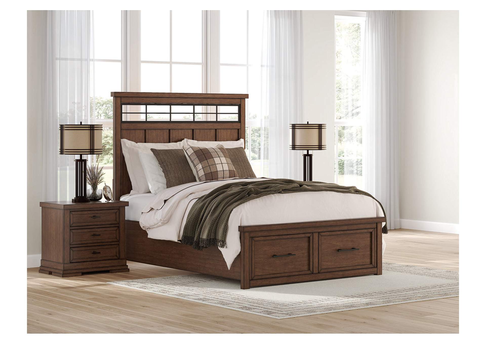 Taffenbrook Queen Panel Storage Bed image 2