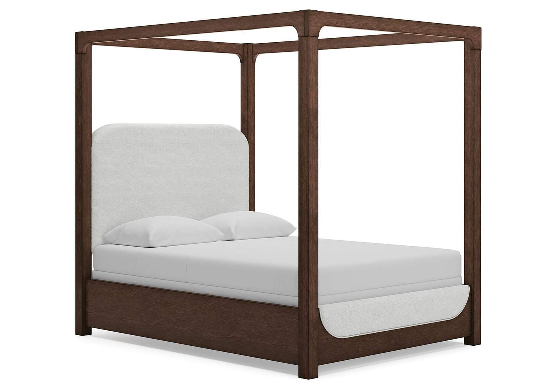 バレエ KAYY Breckington Queen Upholstered Canopy Bed
