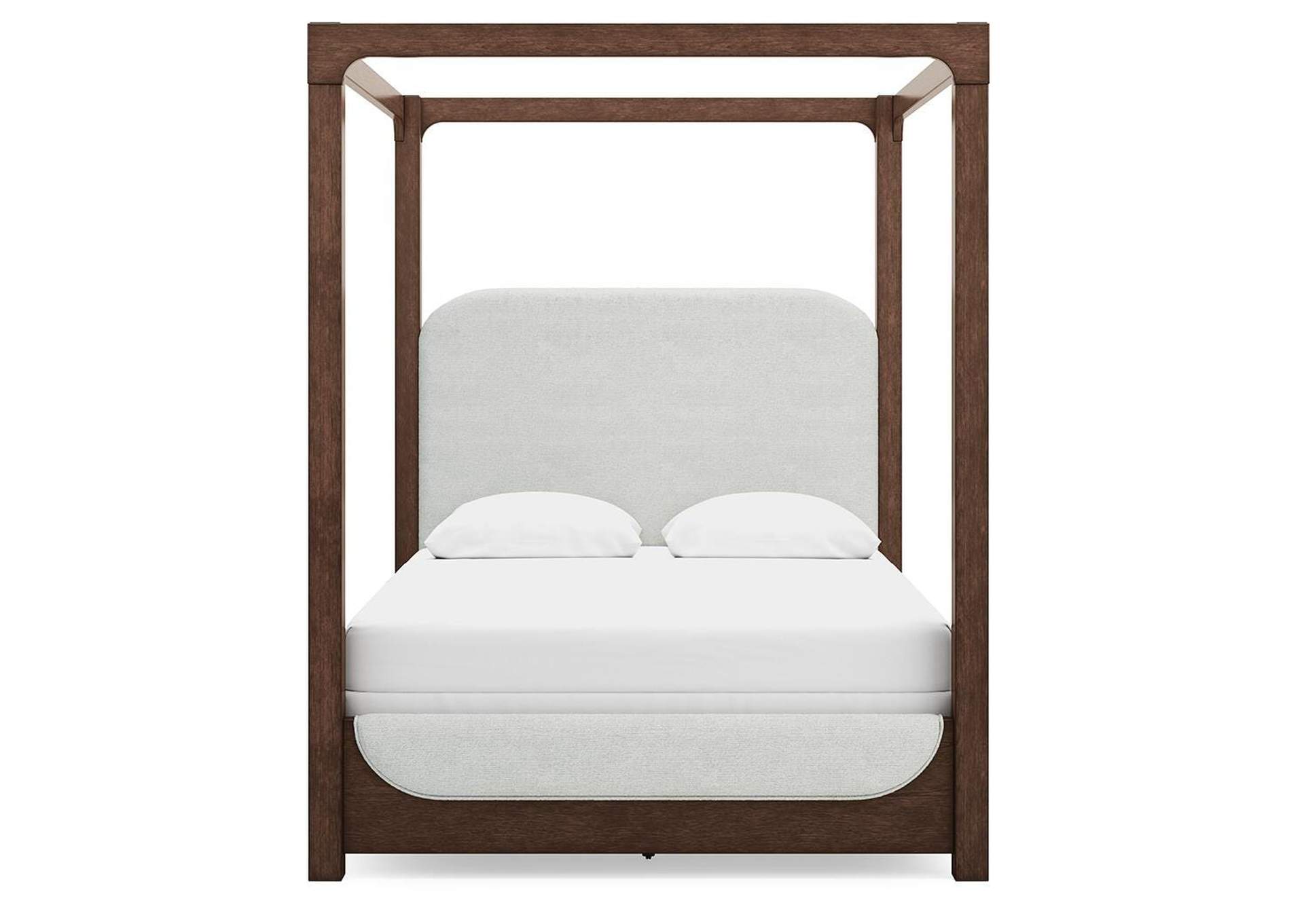 Breckington Queen Next-Gen Nuvella® Performance Fabric Canopy Bed with Dresser and Nightstand image 10
