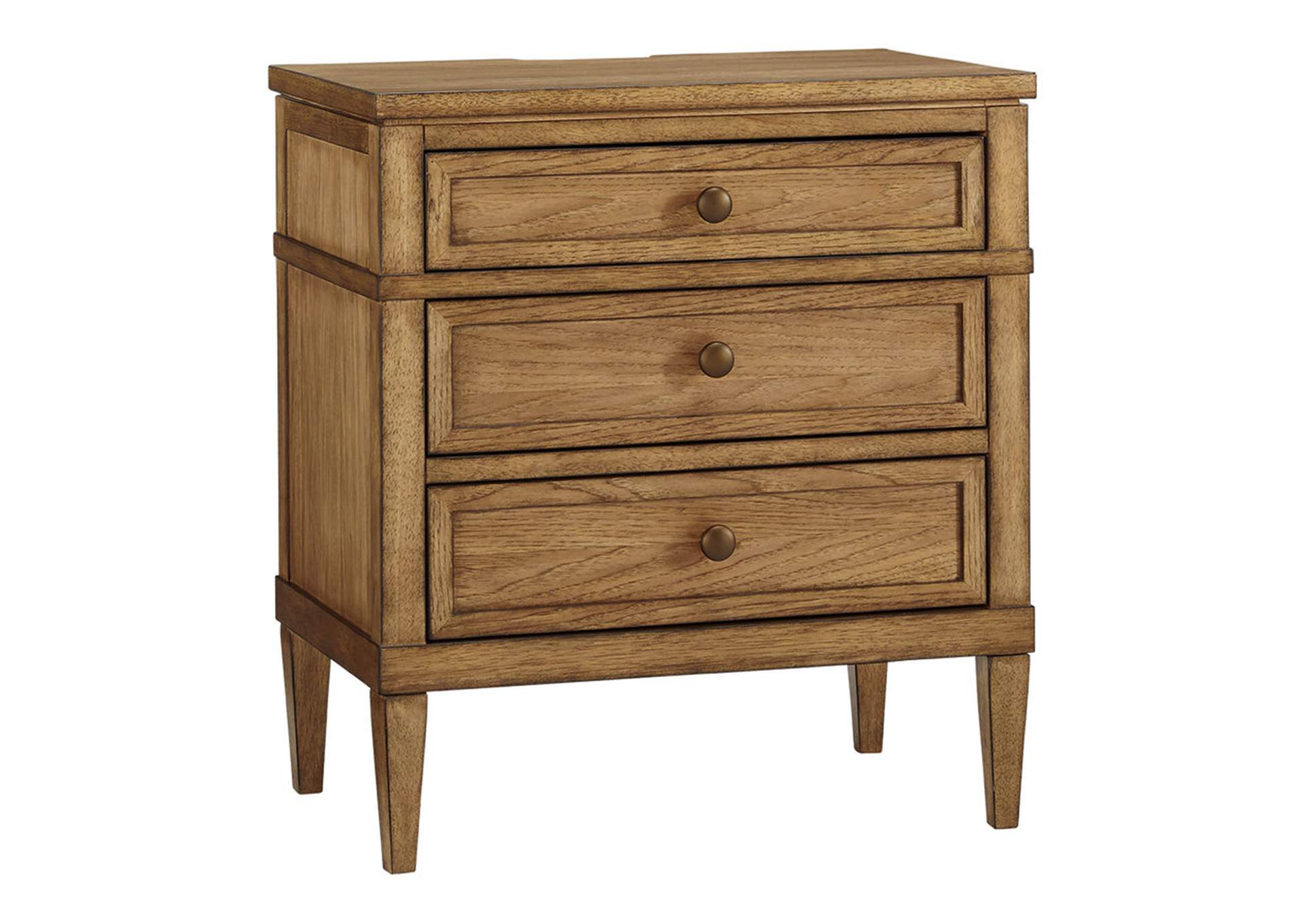 Sharlance King Upholstered Panel Bed with Mirrored Dresser and Nightstand image 9