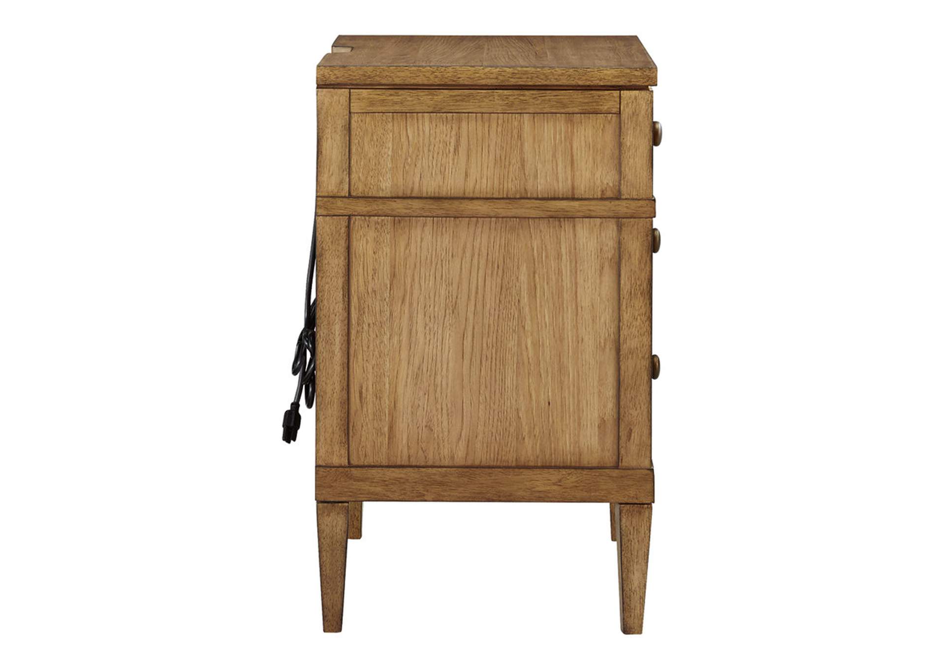 Sharlance King Upholstered Panel Bed with Mirrored Dresser and Nightstand image 11