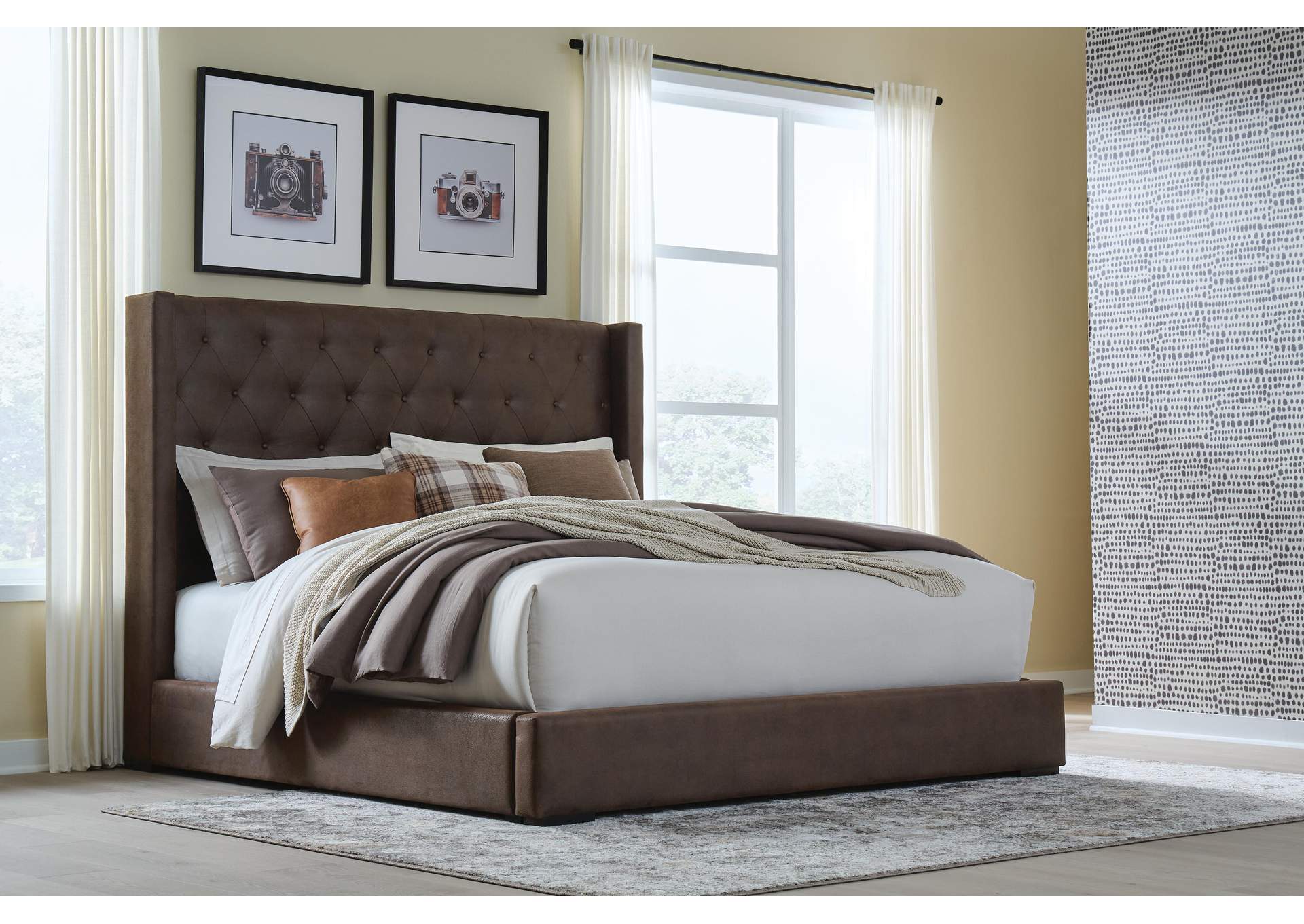 Lavernty King Upholstered Storage Bed image 2