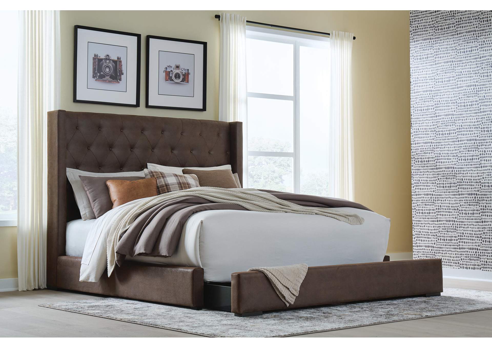 Lavernty King Upholstered Storage Bed image 7