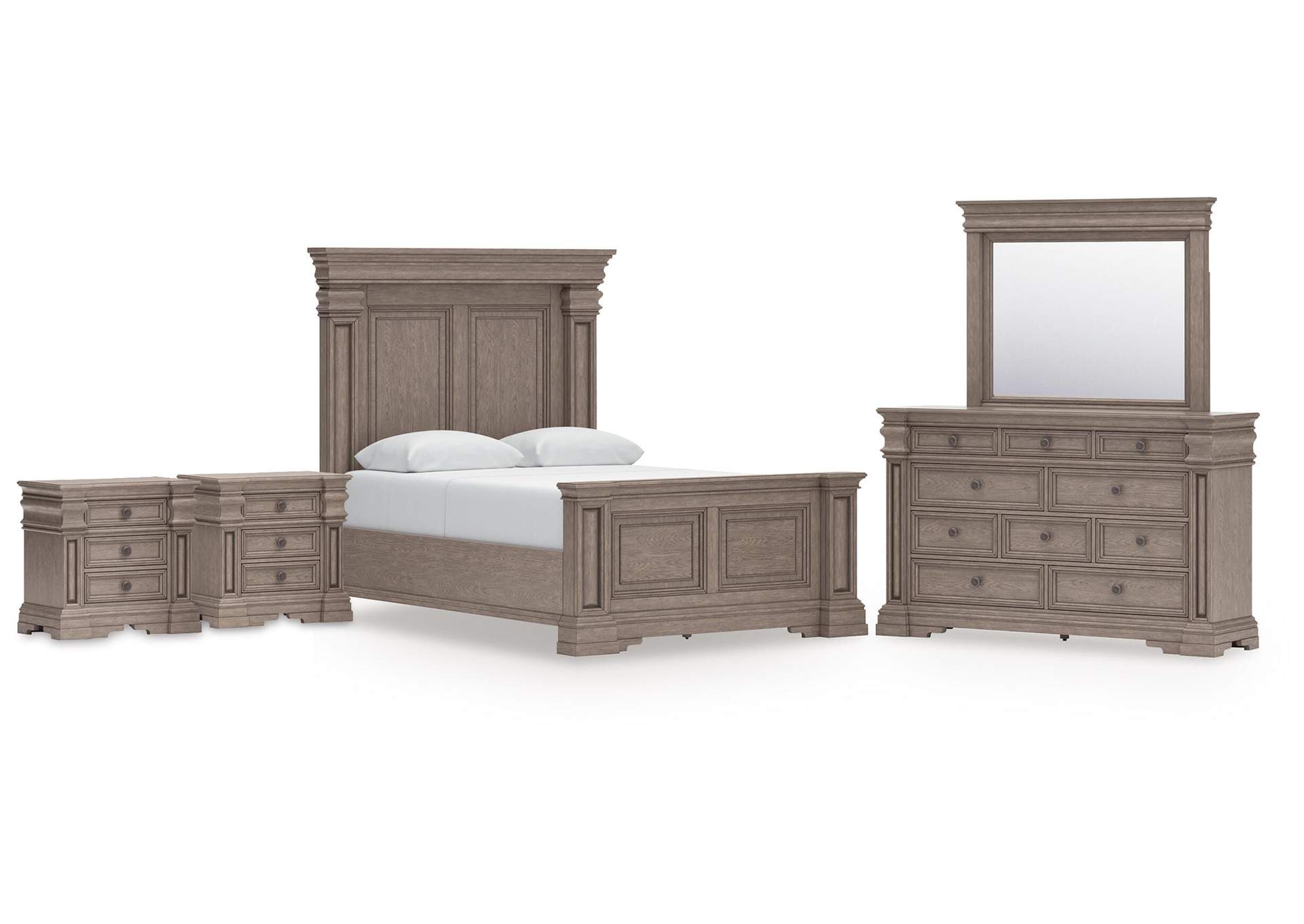 Blairhurst Queen Panel Bed, Dresser, Mirror and 2 Nightstands image 1