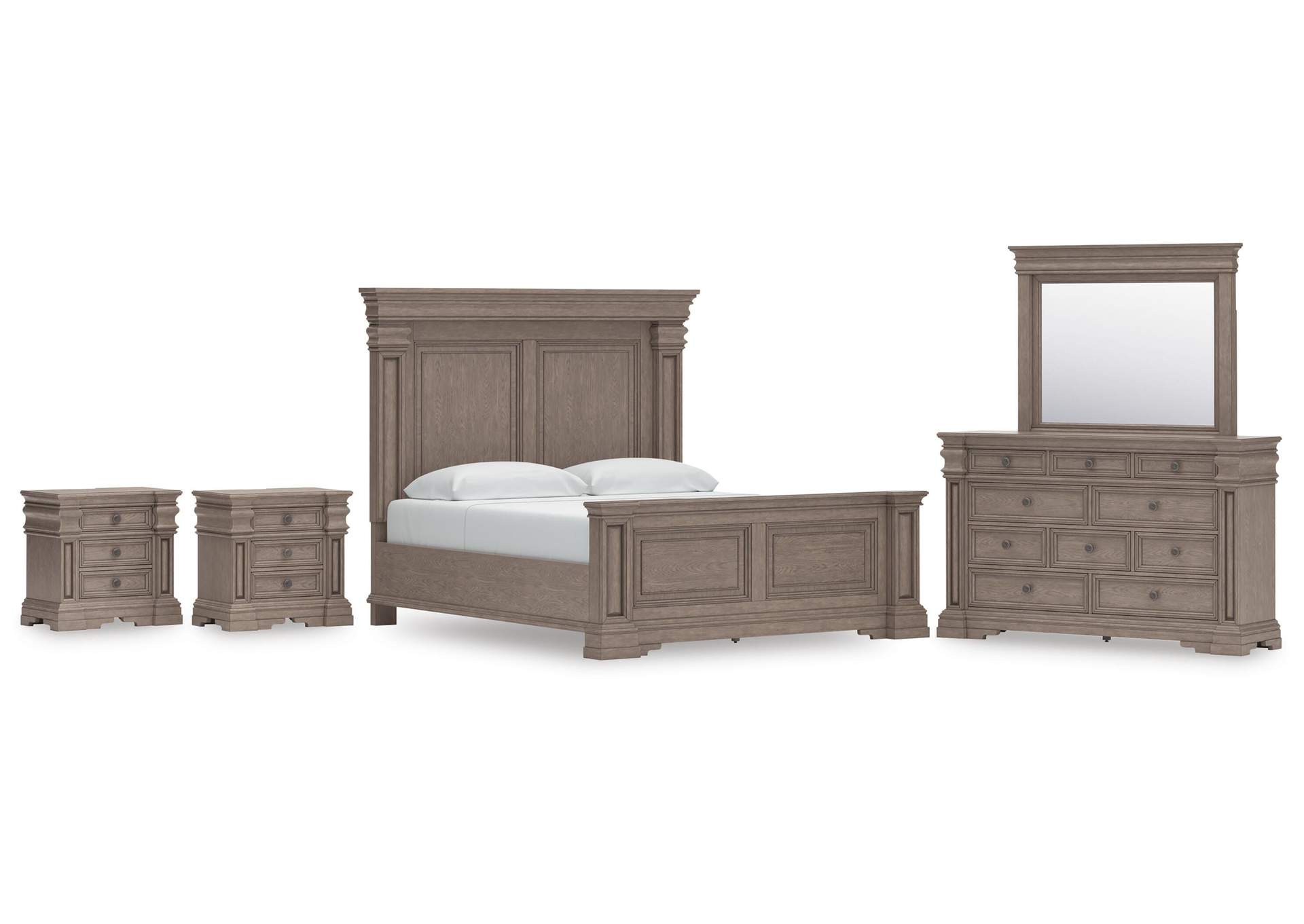 Blairhurst King Panel Bed, Dresser, Mirror and 2 Nightstands image 1