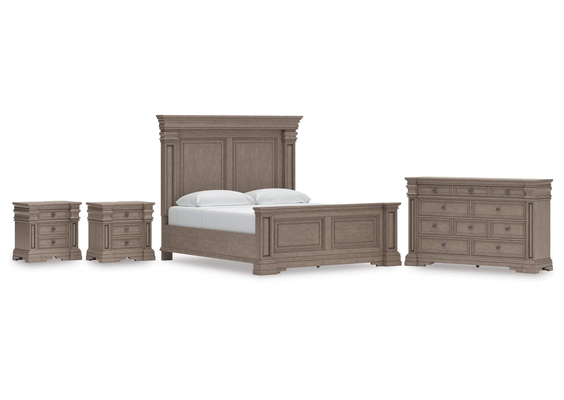Blairhurst King Panel Bed, Dresser and 2 Nightstands image 1