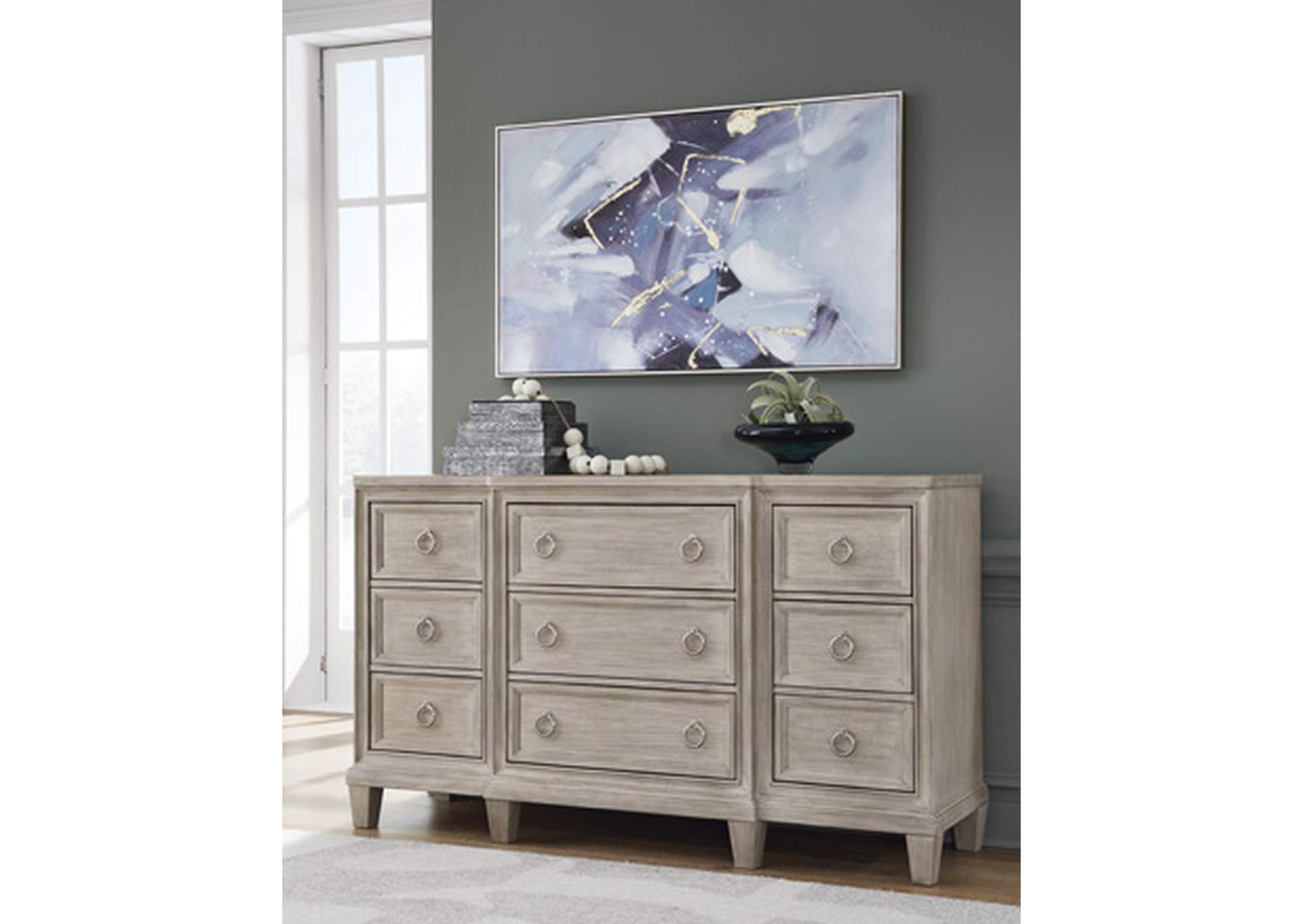 Jorlaina Dresser and Mirror