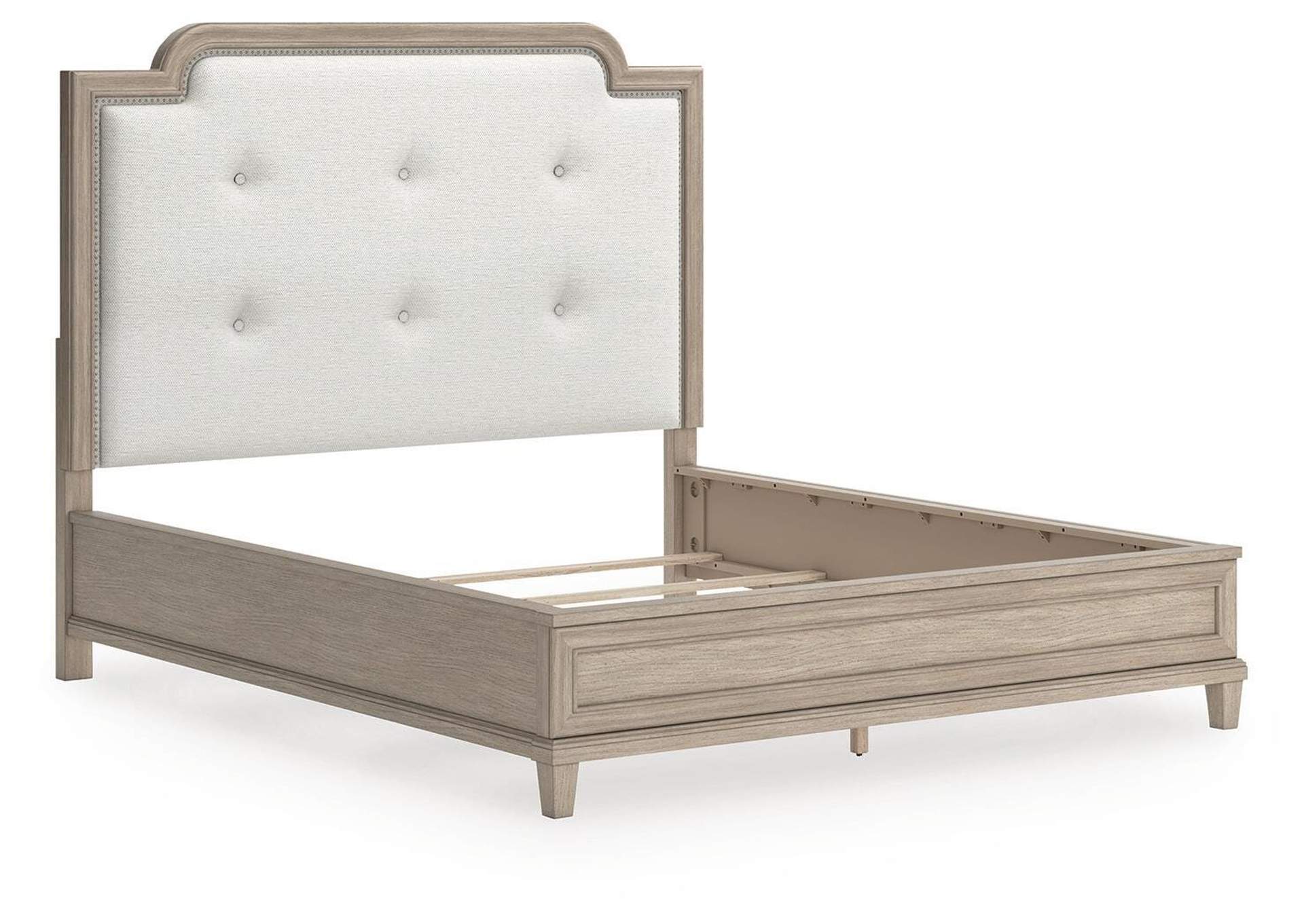 Jorlaina California King Upholstered Panel Bed, Dresser, Mirror and Chest image 9