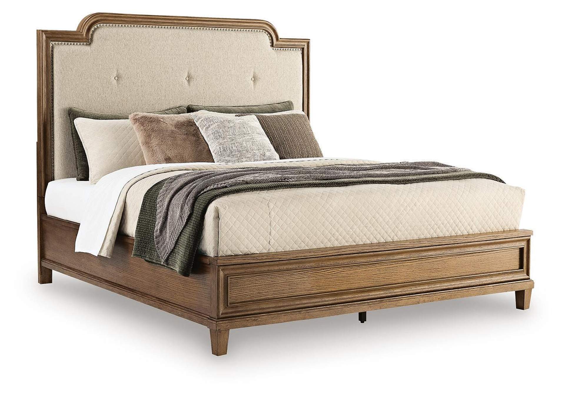 Jorlaina Queen Upholstered Panel Bed image 1