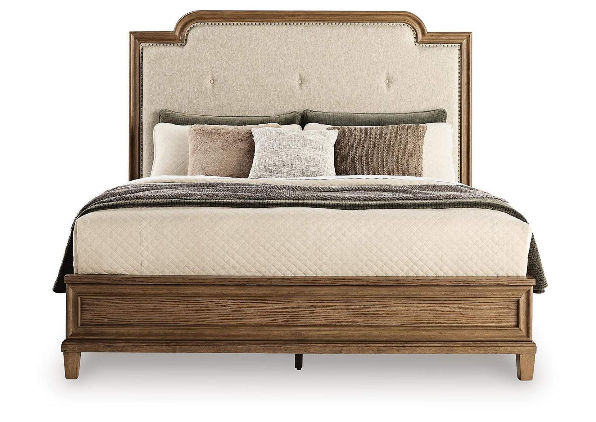 Jorlaina King Upholstered Panel Bed image 3