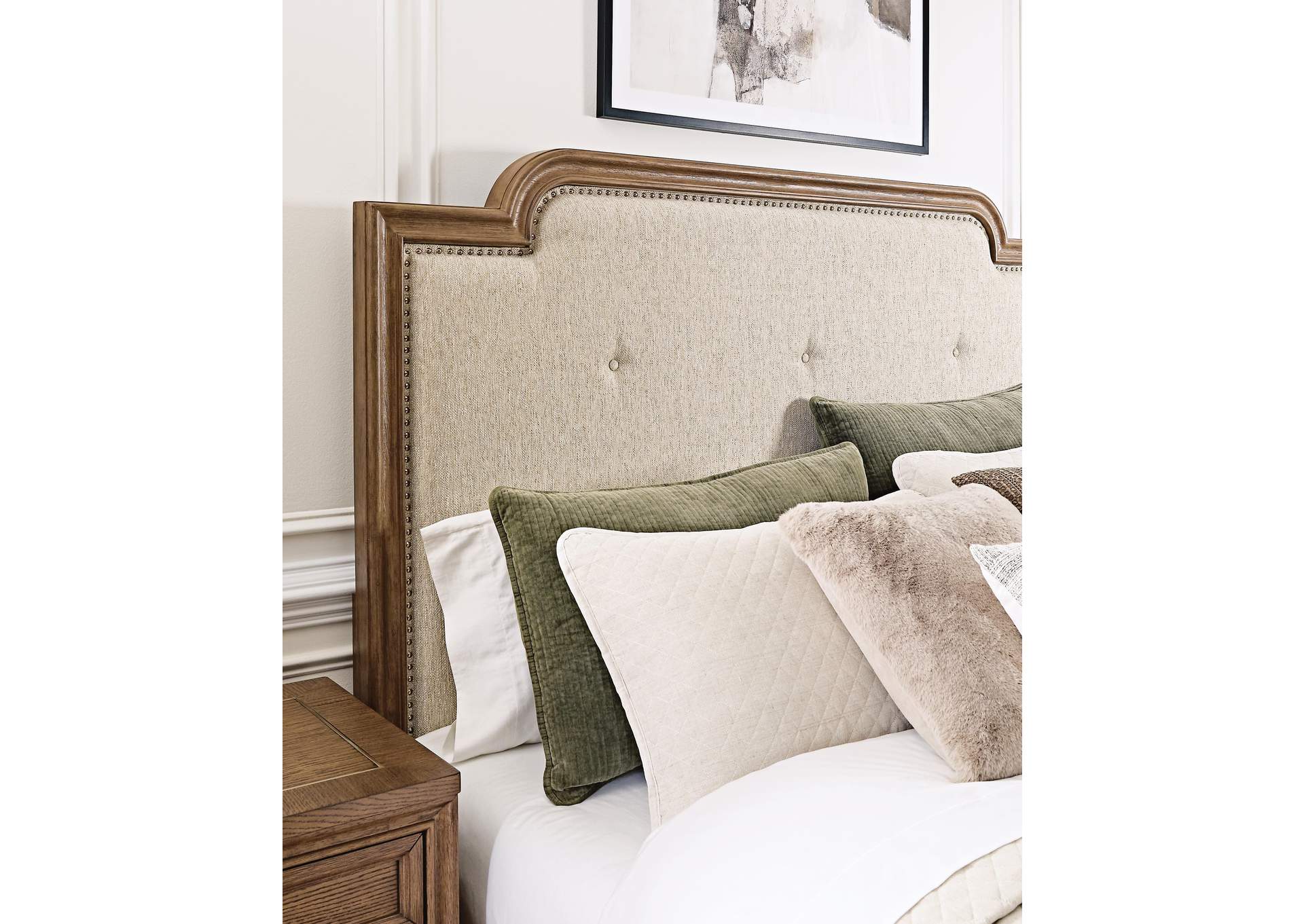 Jorlaina California King Upholstered Panel Bed image 7