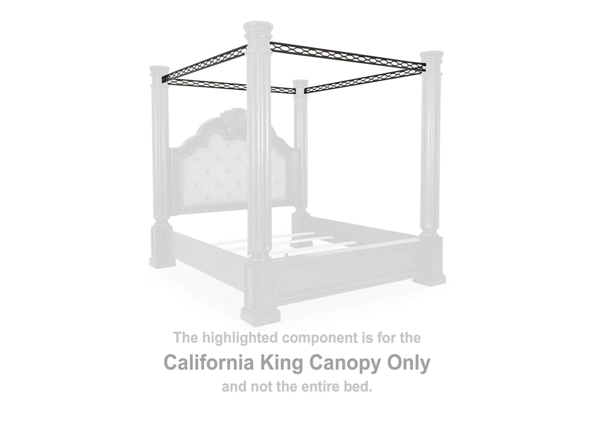 Maylee California King Canopy Bed image 6