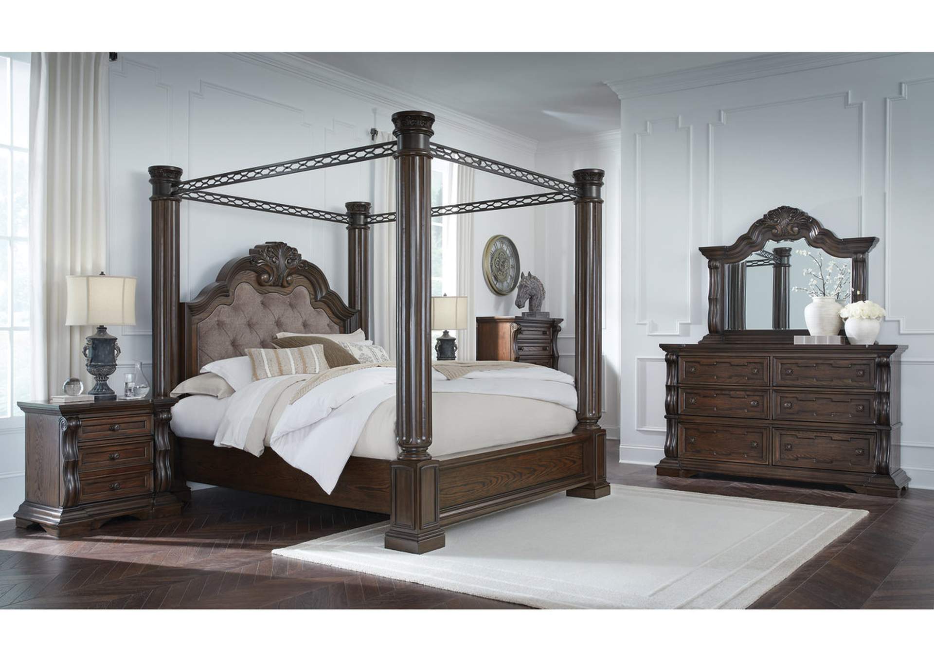 Maylee California King Canopy Bed image 8