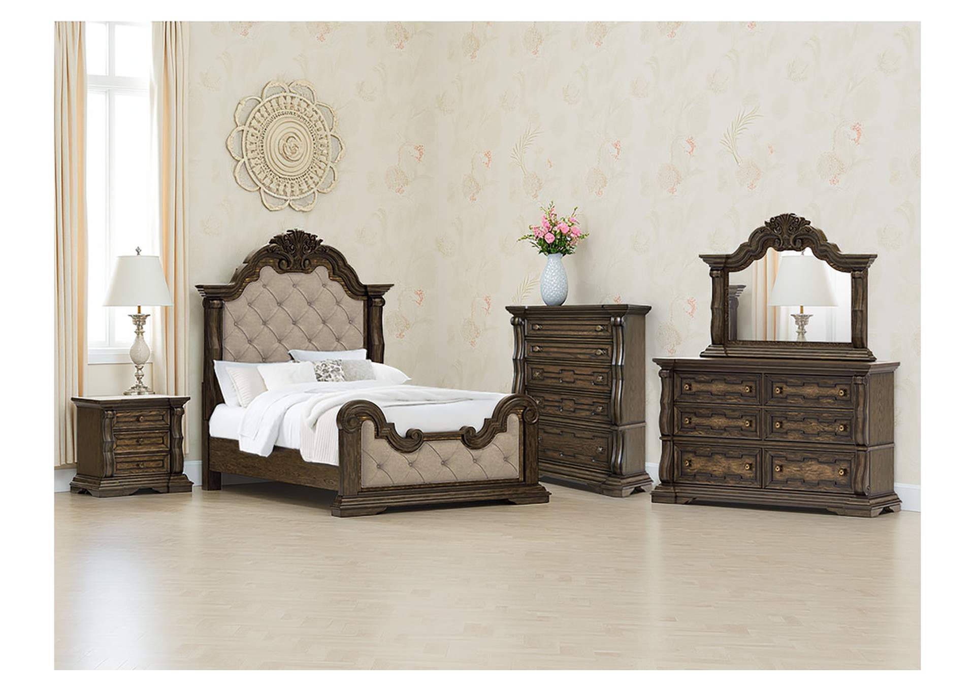 Maylee Queen Upholstered Bed image 2
