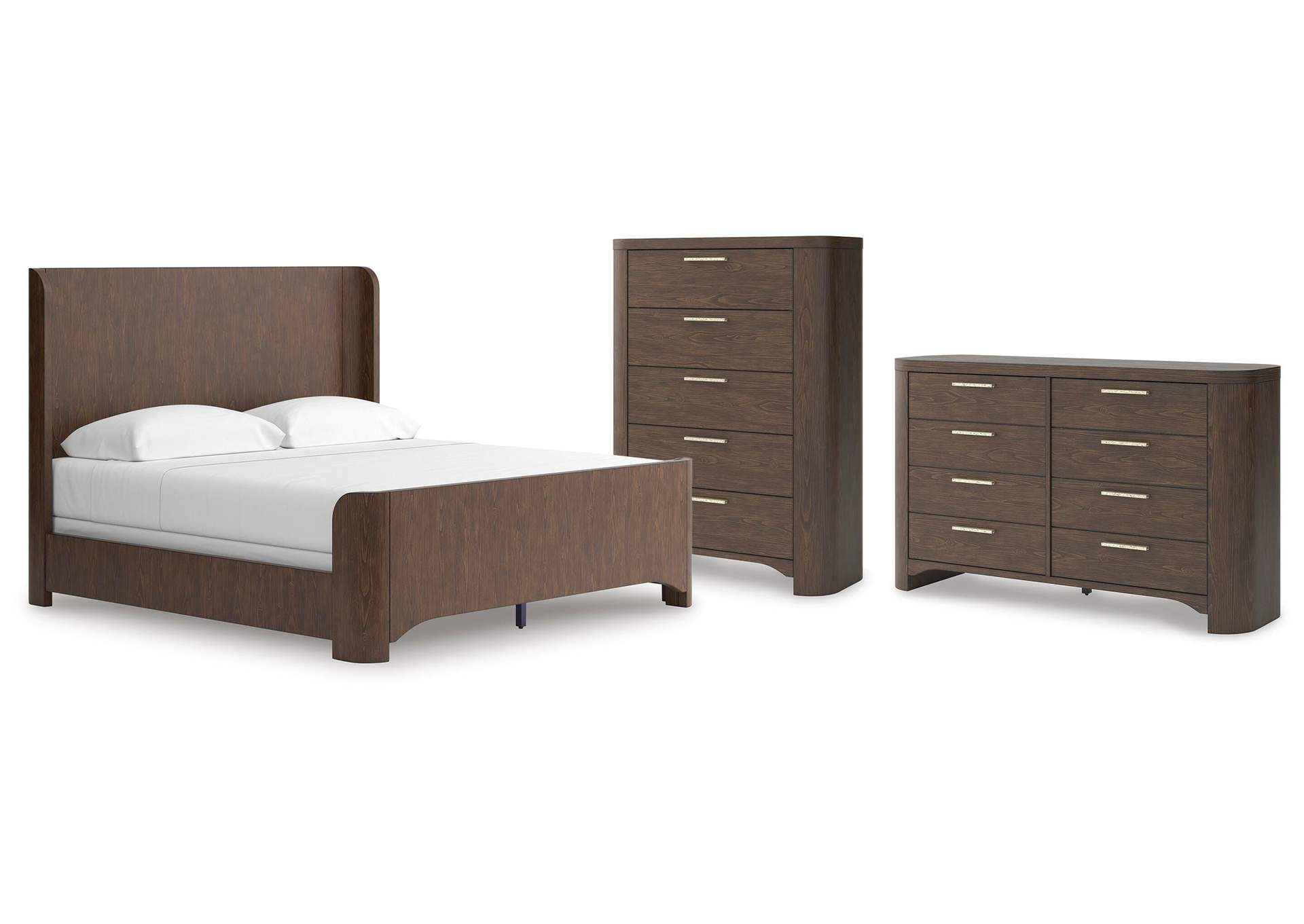 Neo King Panel Bed, Dresser and Chest image 1