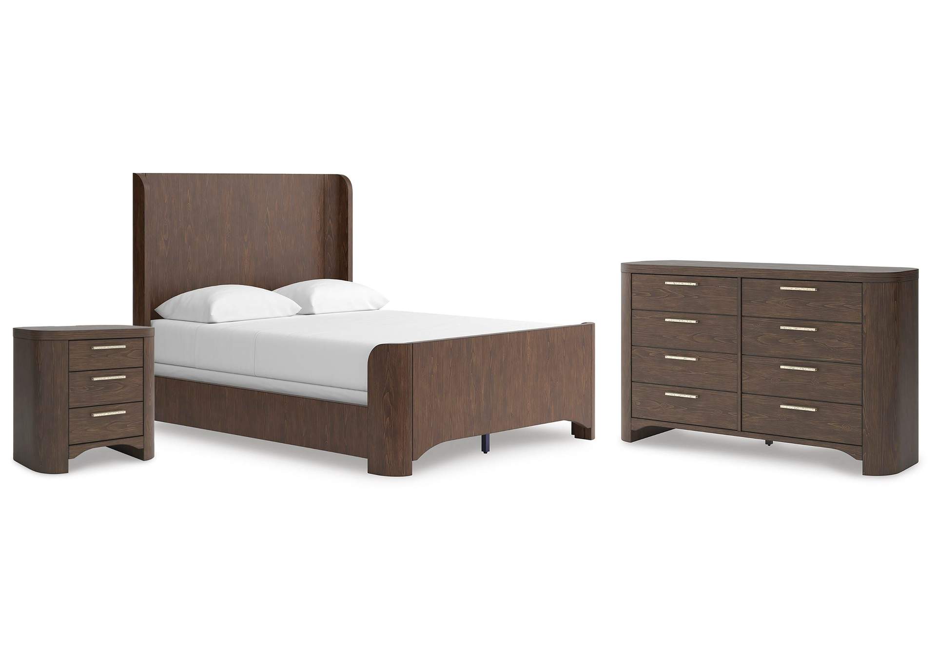 Neo Queen Panel Bed, Dresser and Nightstand image 1