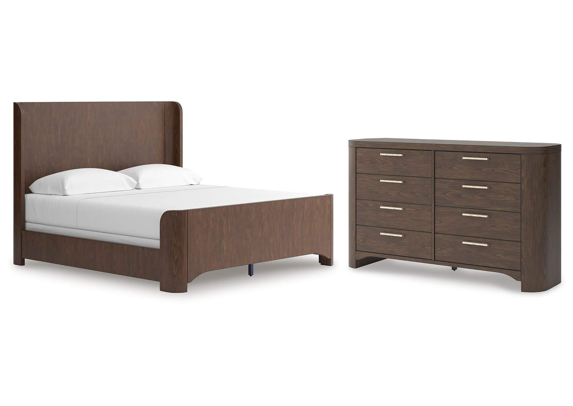 Neo California King Panel Bed and Dresser image 1