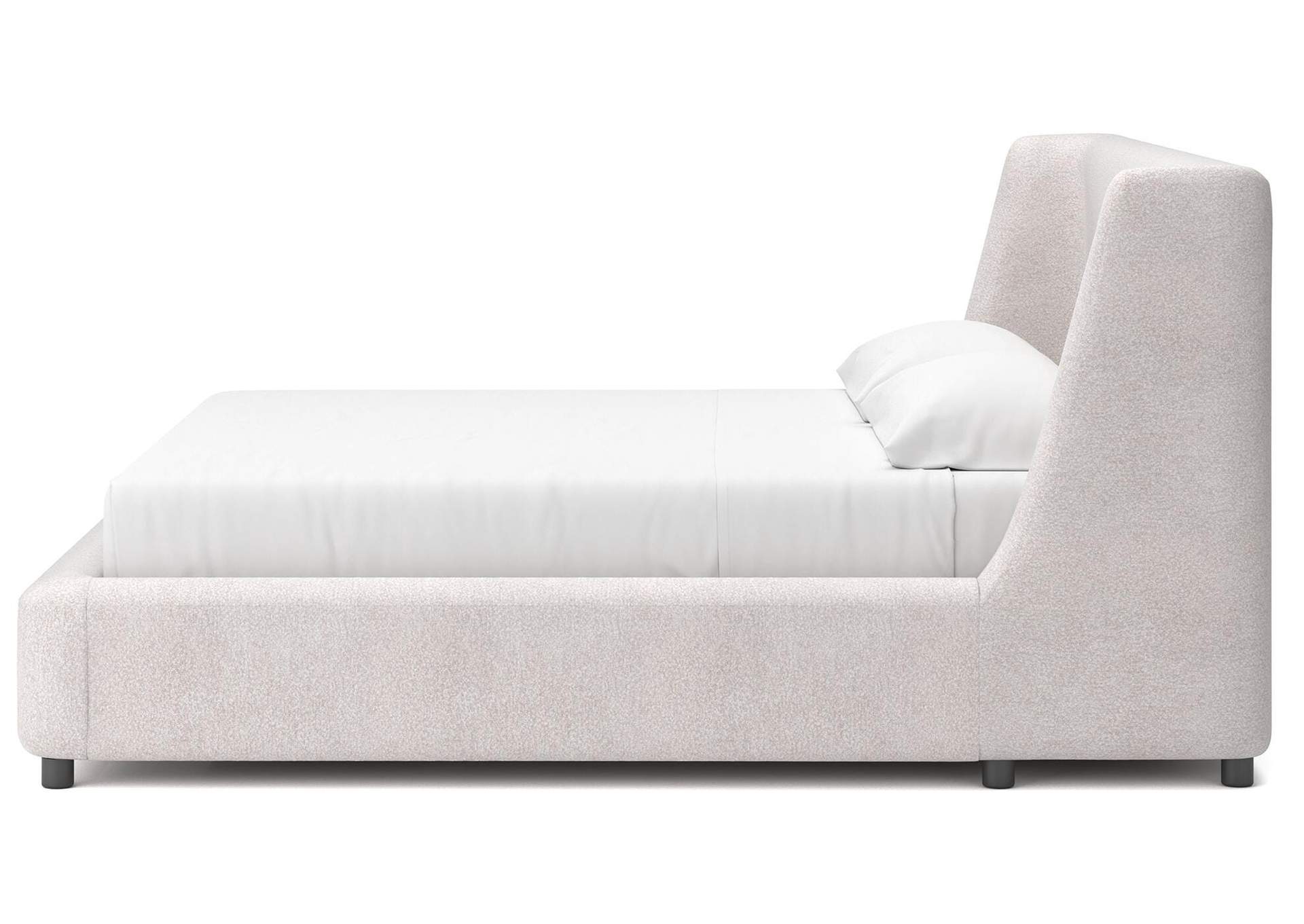 Neo King Upholstered Platform Bed, Dresser, Mirror and Nightstand image 3