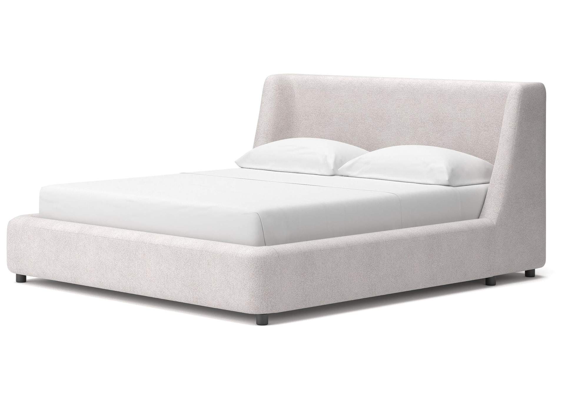 Neo California King Upholstered Platform Bed, Dresser and Mirror image 15