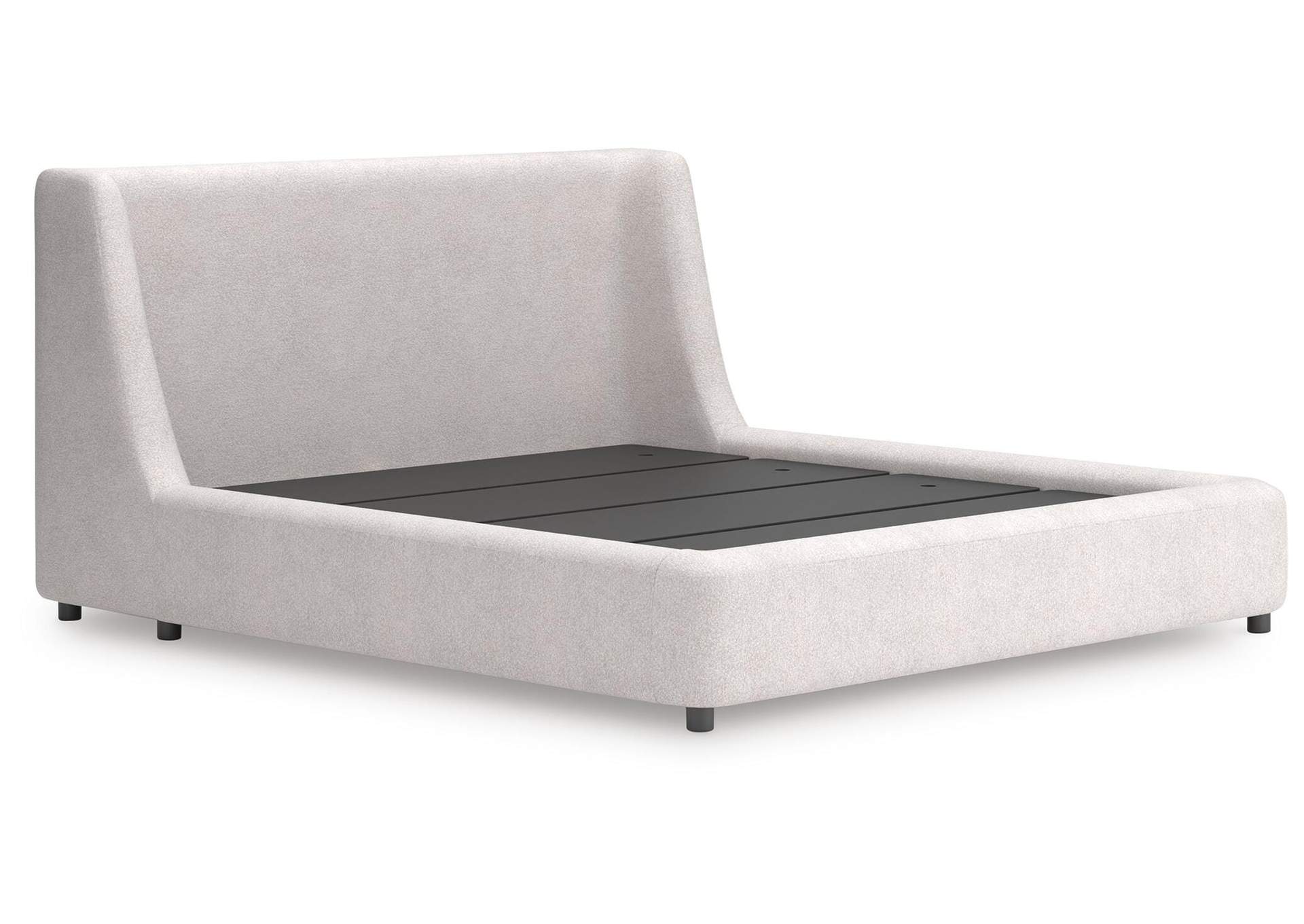 Neo California King Upholstered Platform Bed, Dresser and Mirror image 11