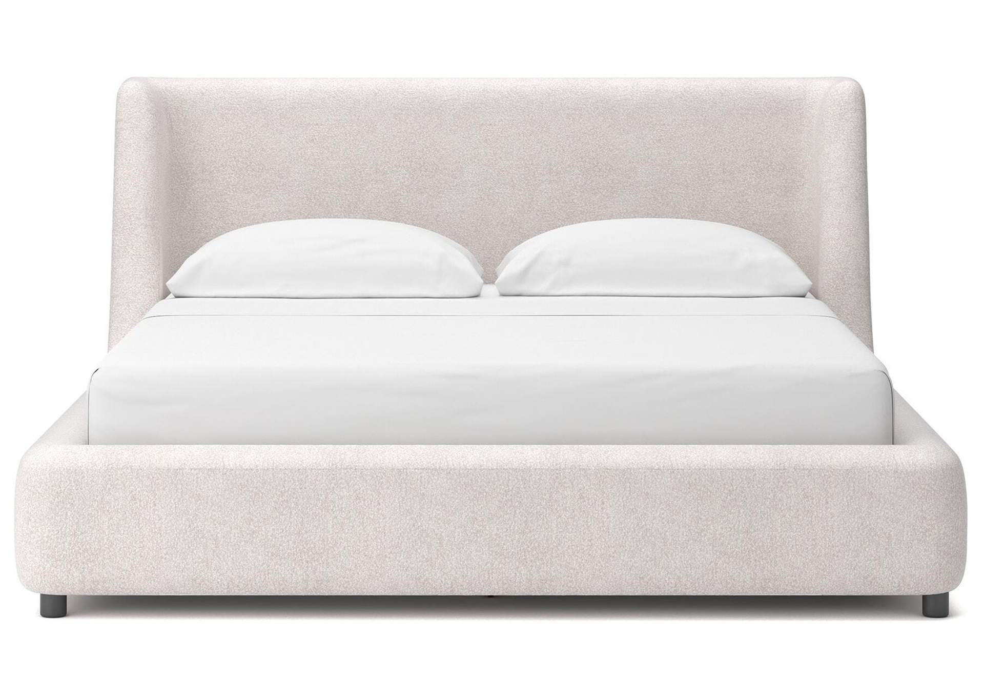 Neo California King Upholstered Platform Bed, Dresser and Mirror image 9