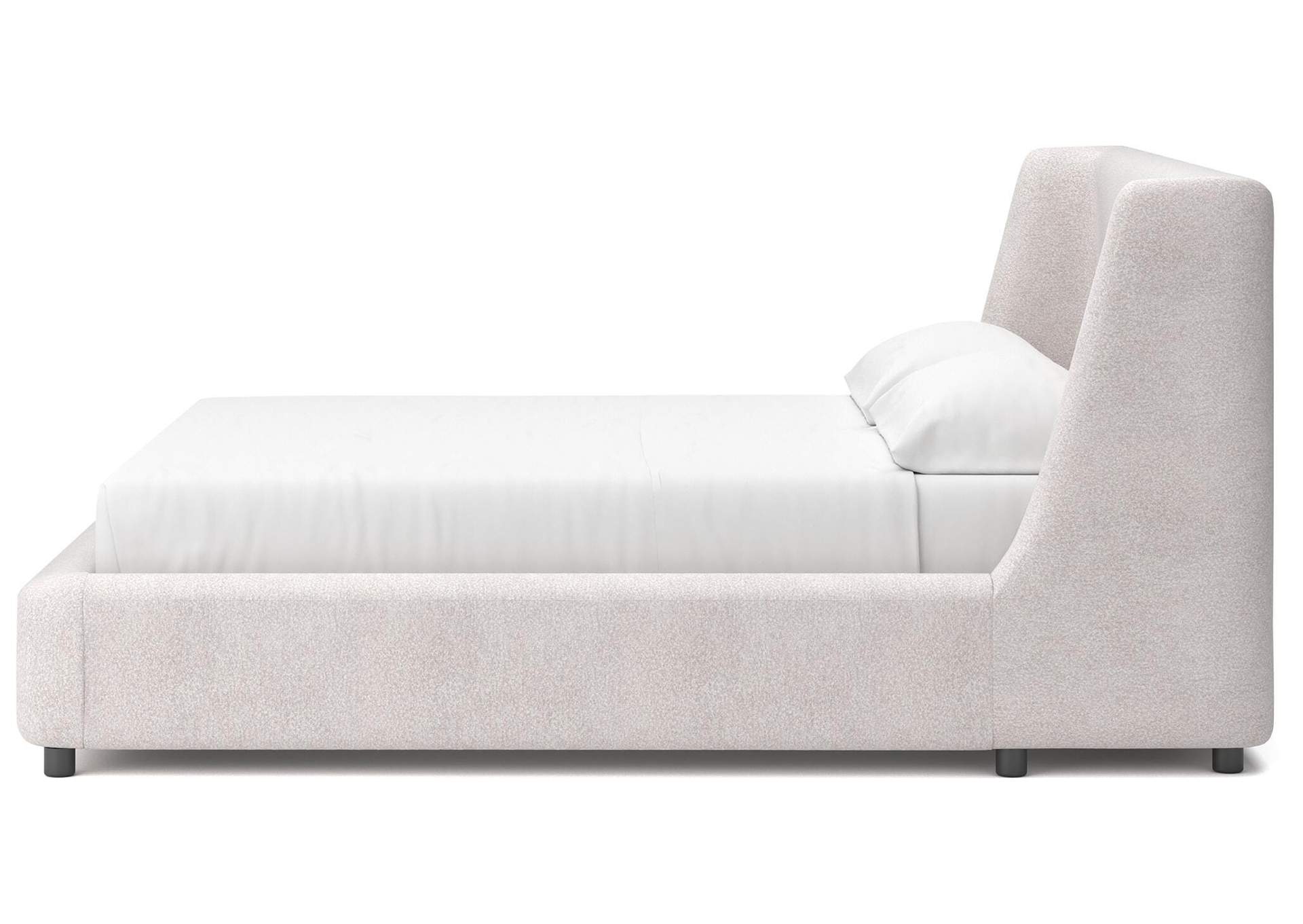 Neo California King Upholstered Platform Bed, Dresser and Mirror image 14