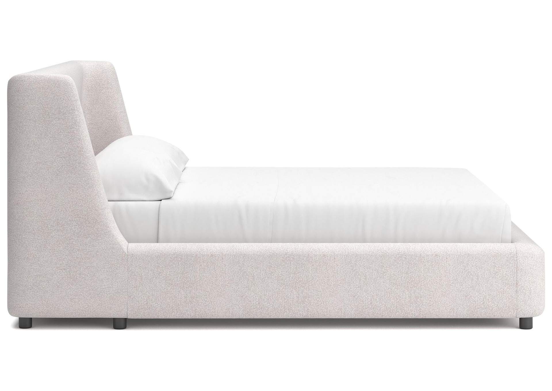 Neo California King Upholstered Platform Bed, Dresser and Mirror image 12