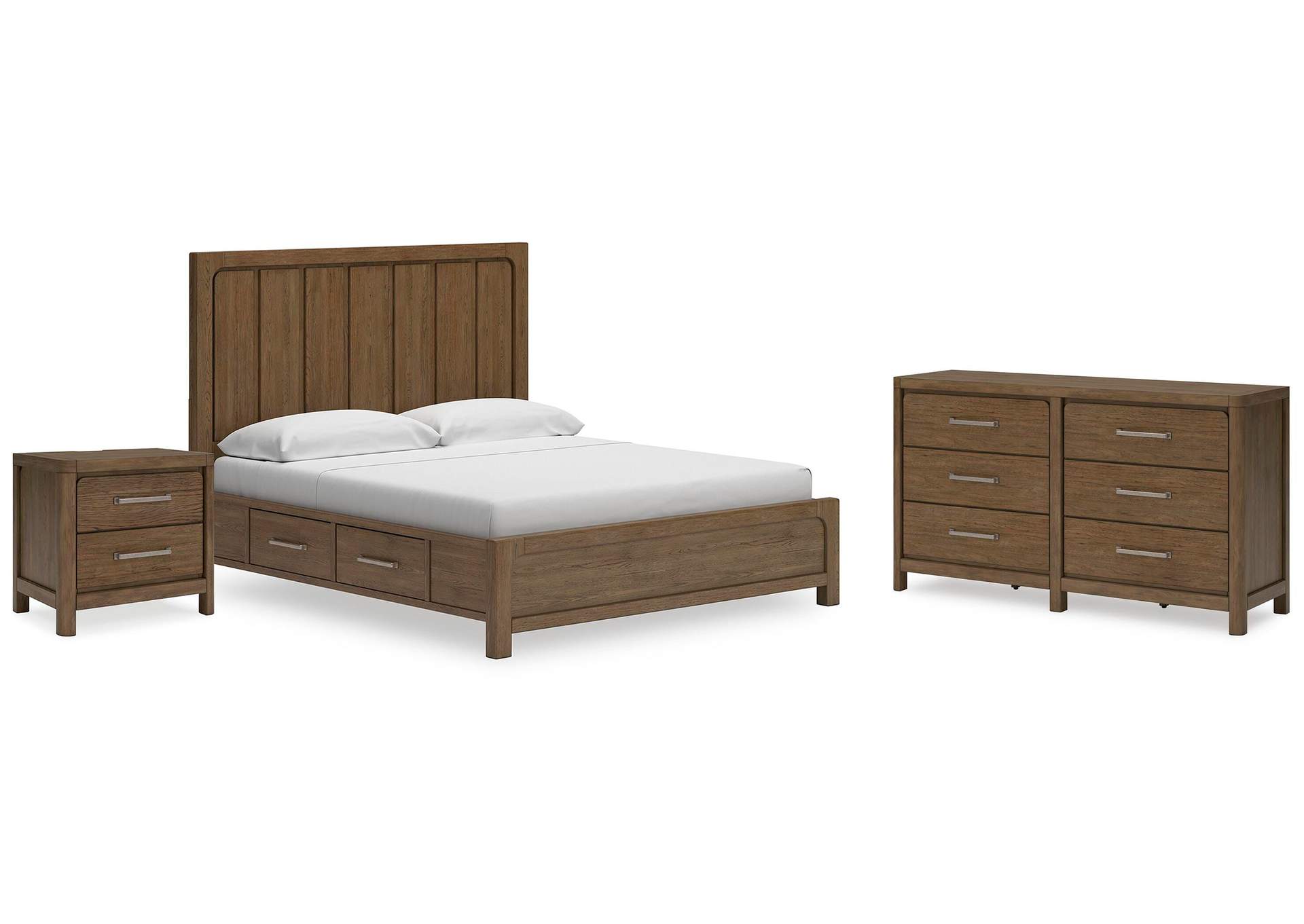 Cabalynn King Panel Bed with Dresser and Nightstand image 1