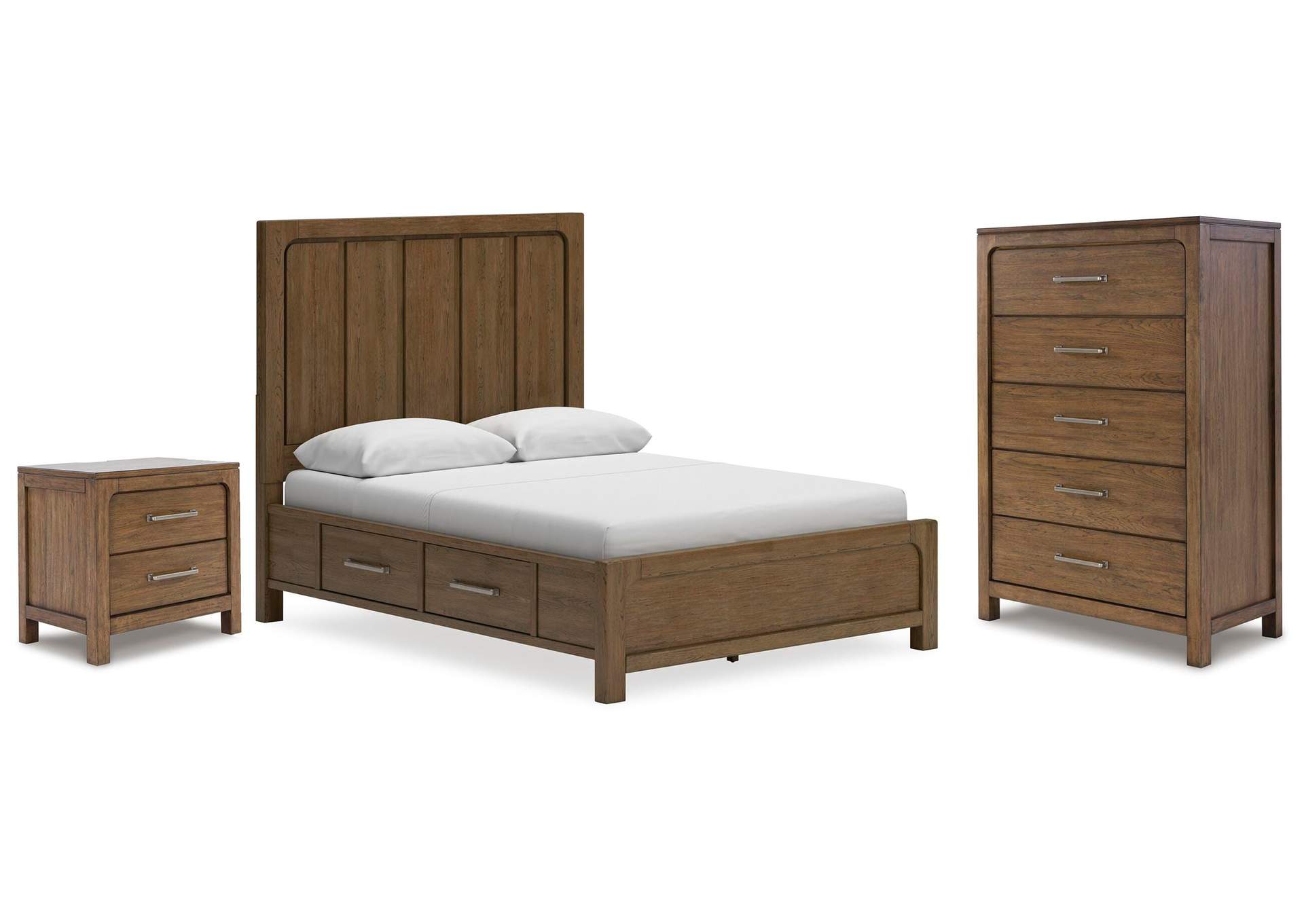 Cabalynn Queen Panel Bed with Chest and Nightstand image 1