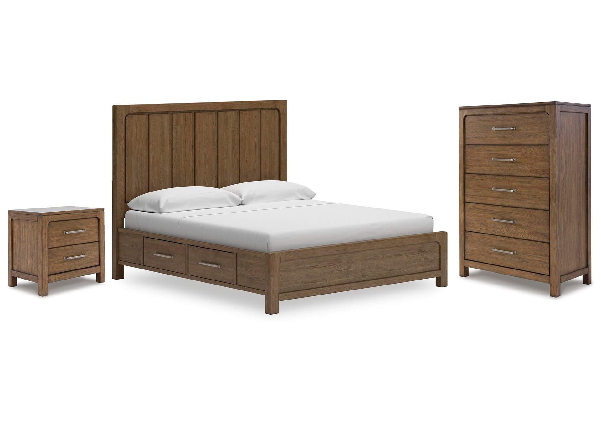 Cabalynn King Panel Bed with Chest and Nightstand image 1