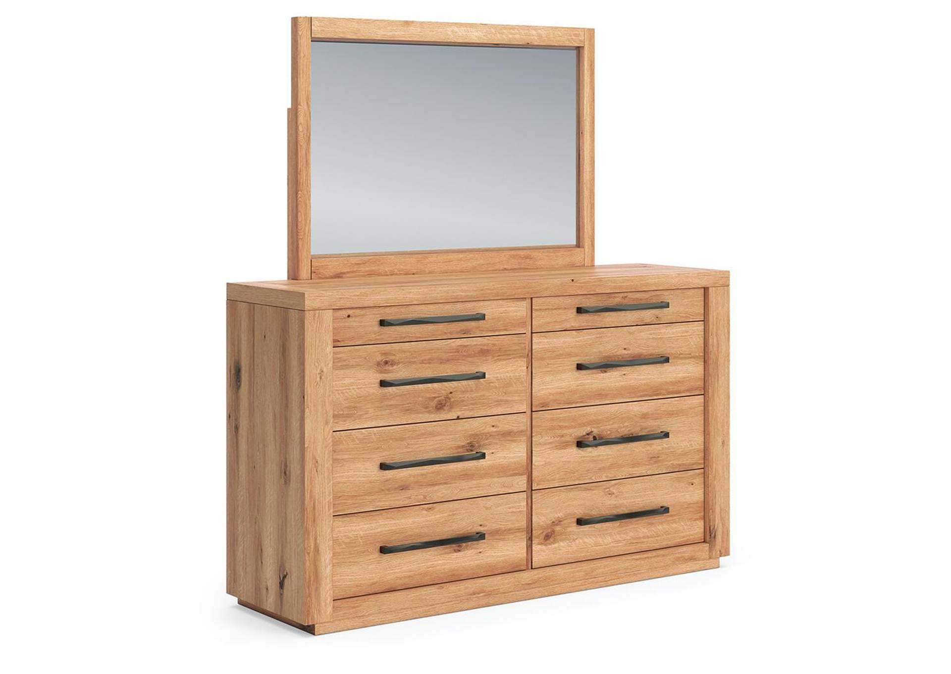 Bracken California King Canopy Bed, Dresser, Mirror and Nightstand image 35
