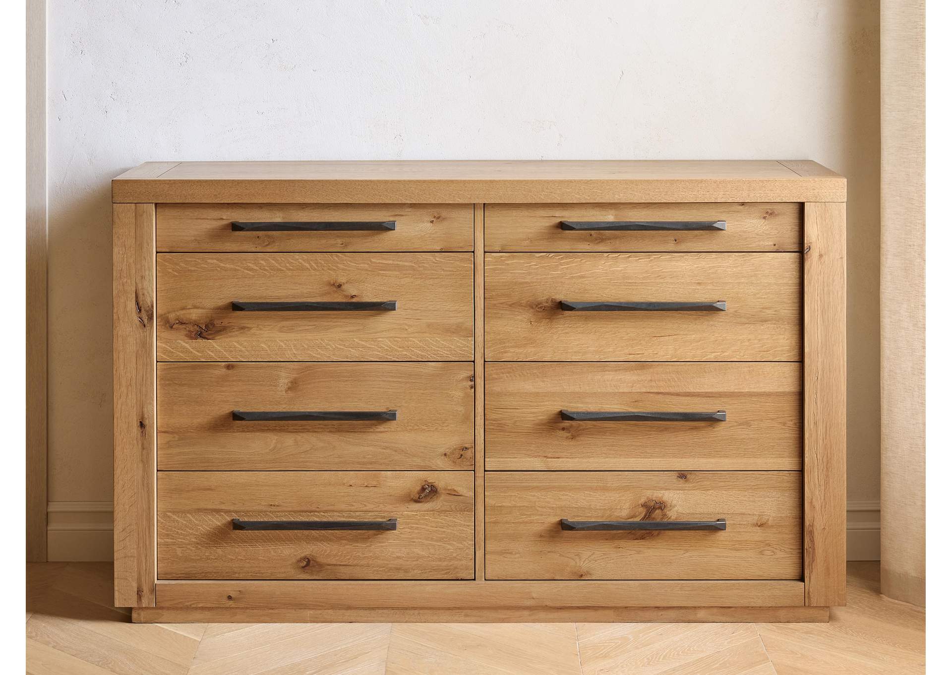 Bracken King Upholstered Panel Bed and Dresser image 4