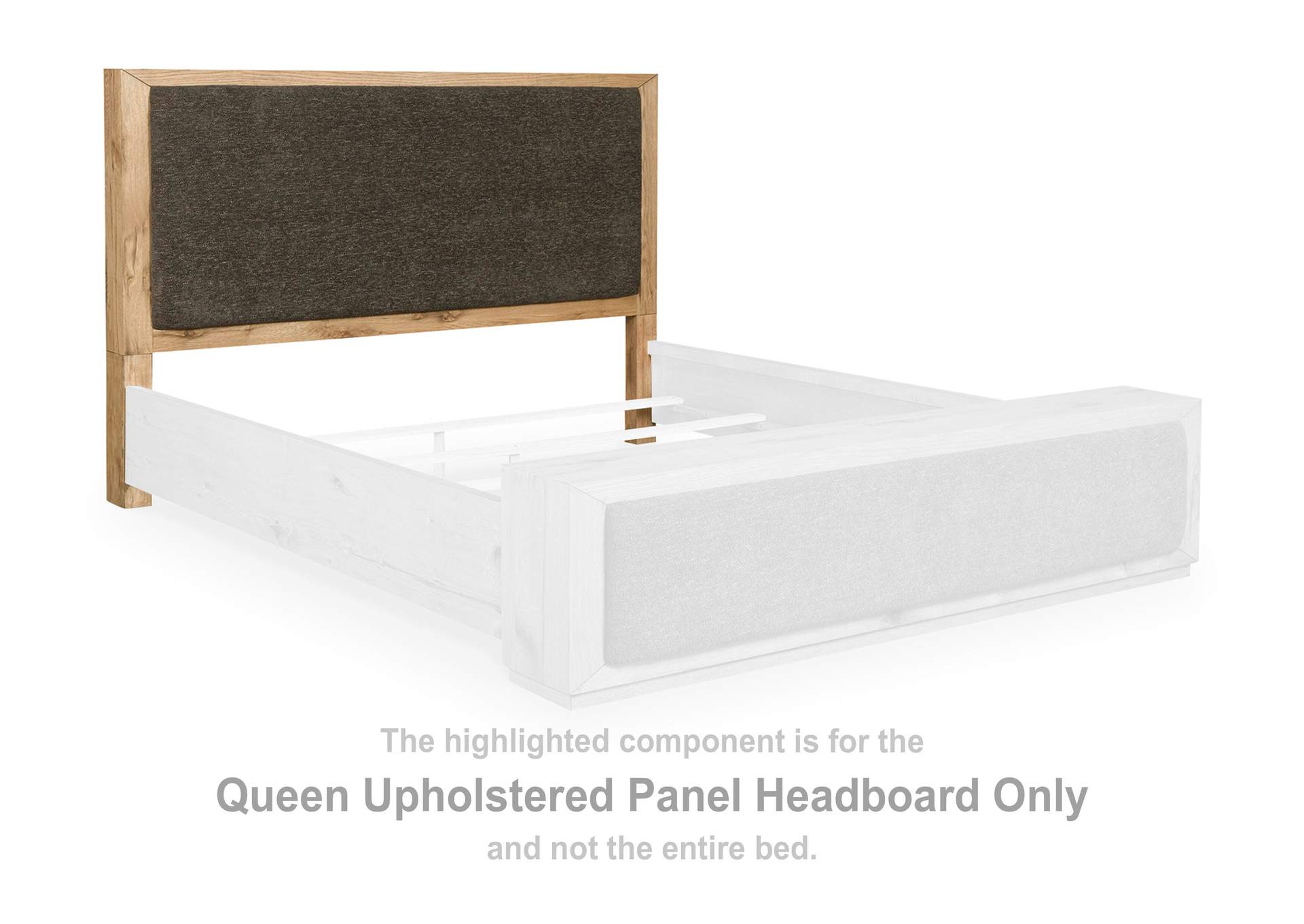 Bracken Queen Upholstered Panel Bed image 2