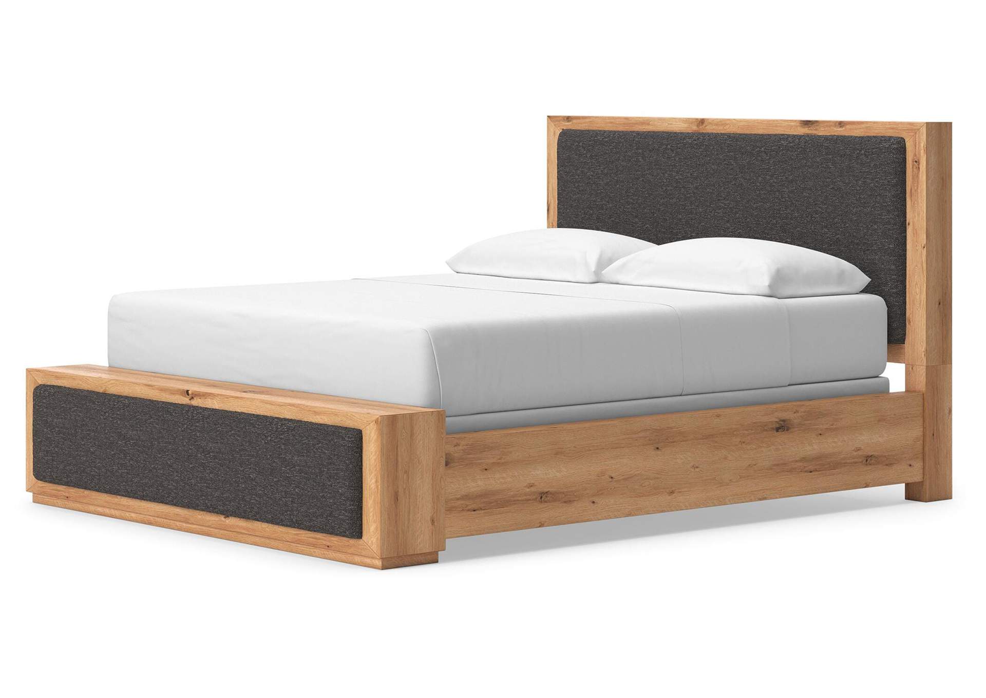 Bracken California King Upholstered Panel Bed, Dresser, Mirror and Nightstand image 23