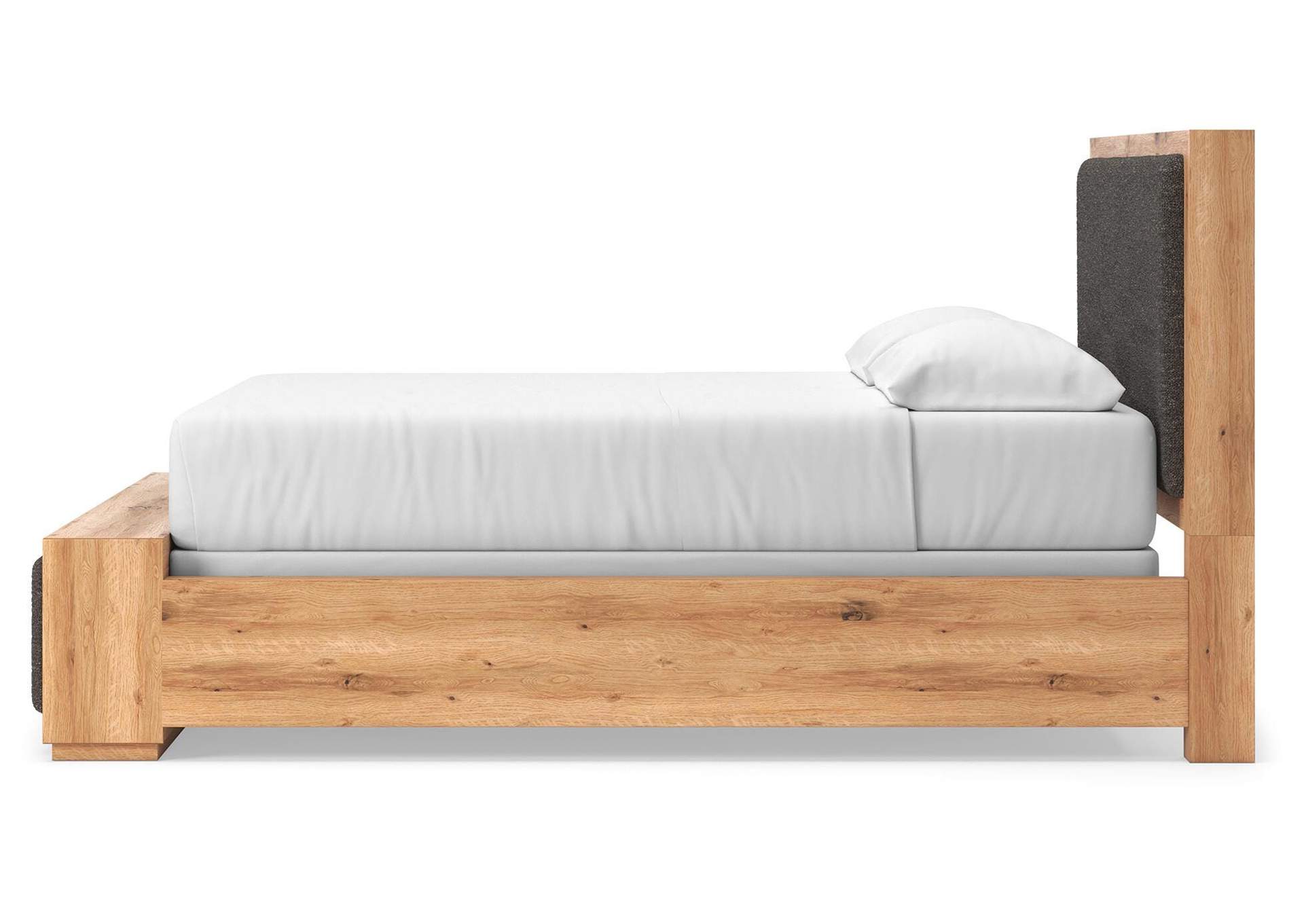 Bracken California King Upholstered Panel Bed, Dresser, Mirror and Nightstand image 24