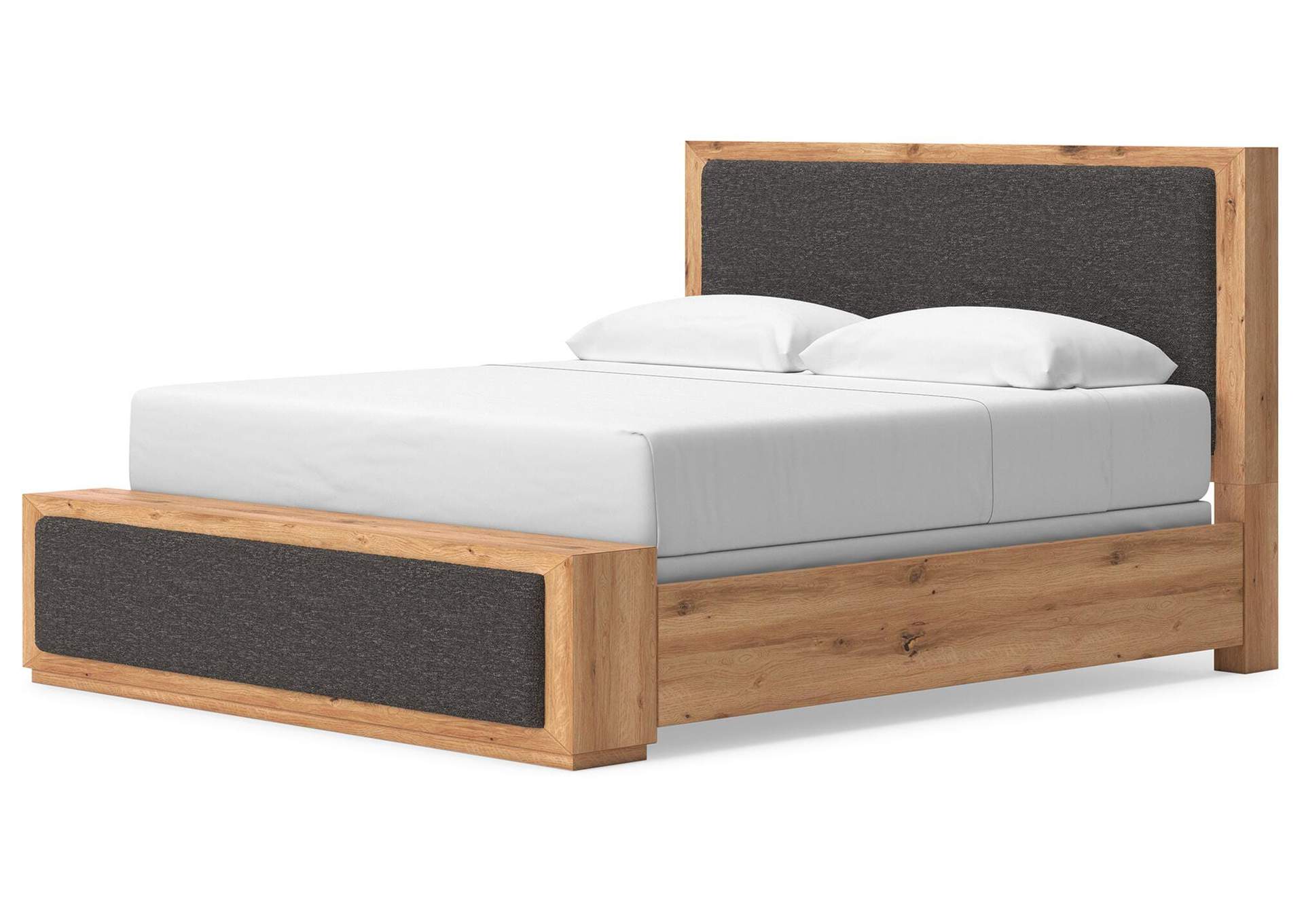 Bracken King Upholstered Panel Bed, Dresser, Mirror and Nightstand image 21