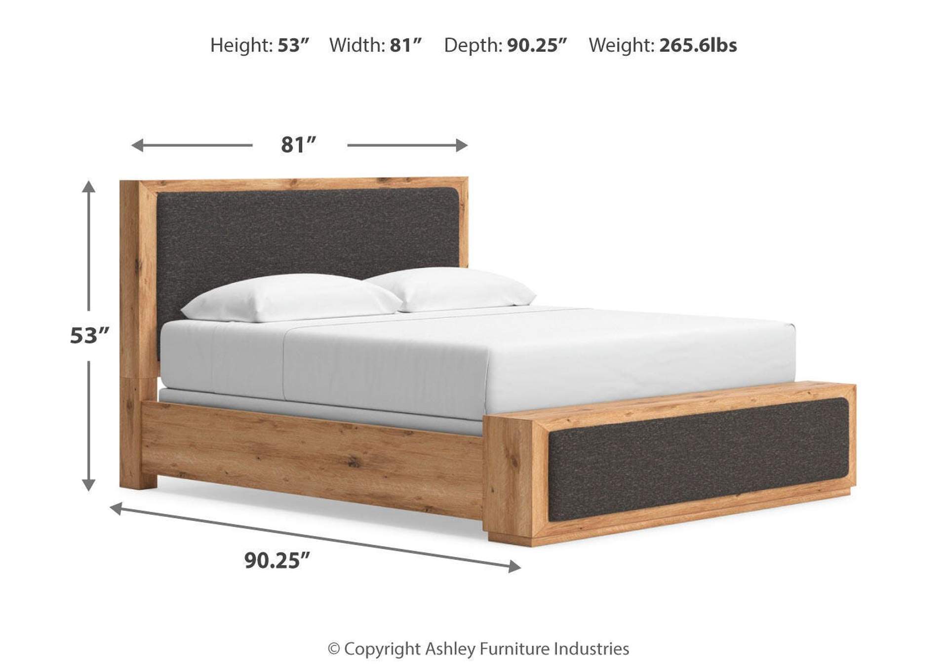 Bracken King Upholstered Panel Bed image 10
