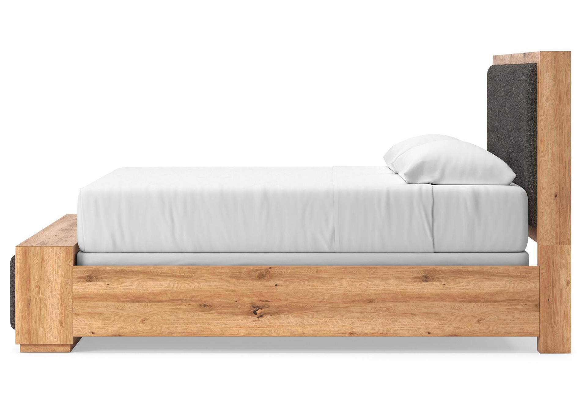 Bracken King Upholstered Panel Bed, Dresser, Mirror and Nightstand image 22