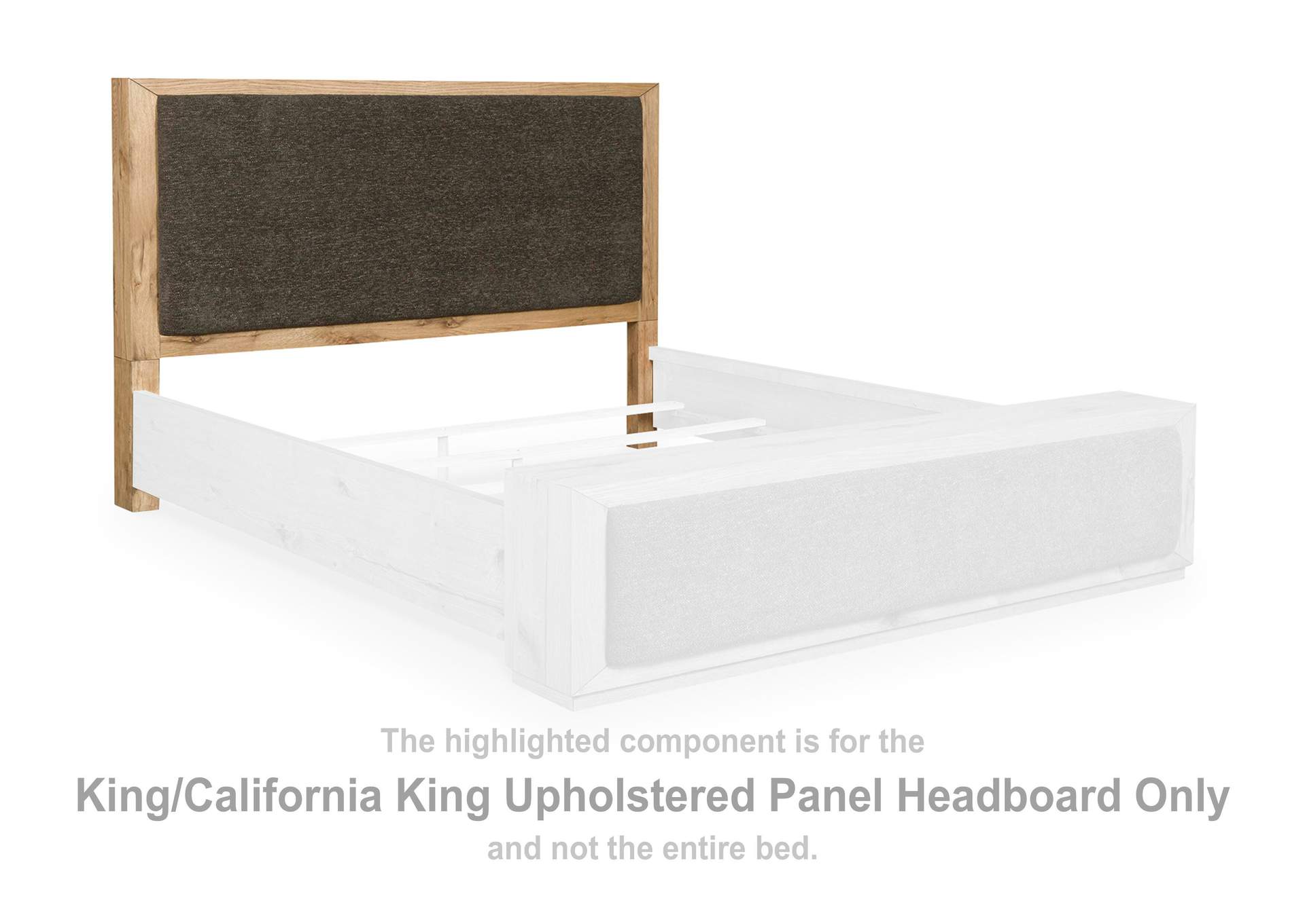 Bracken King Upholstered Panel Bed image 2