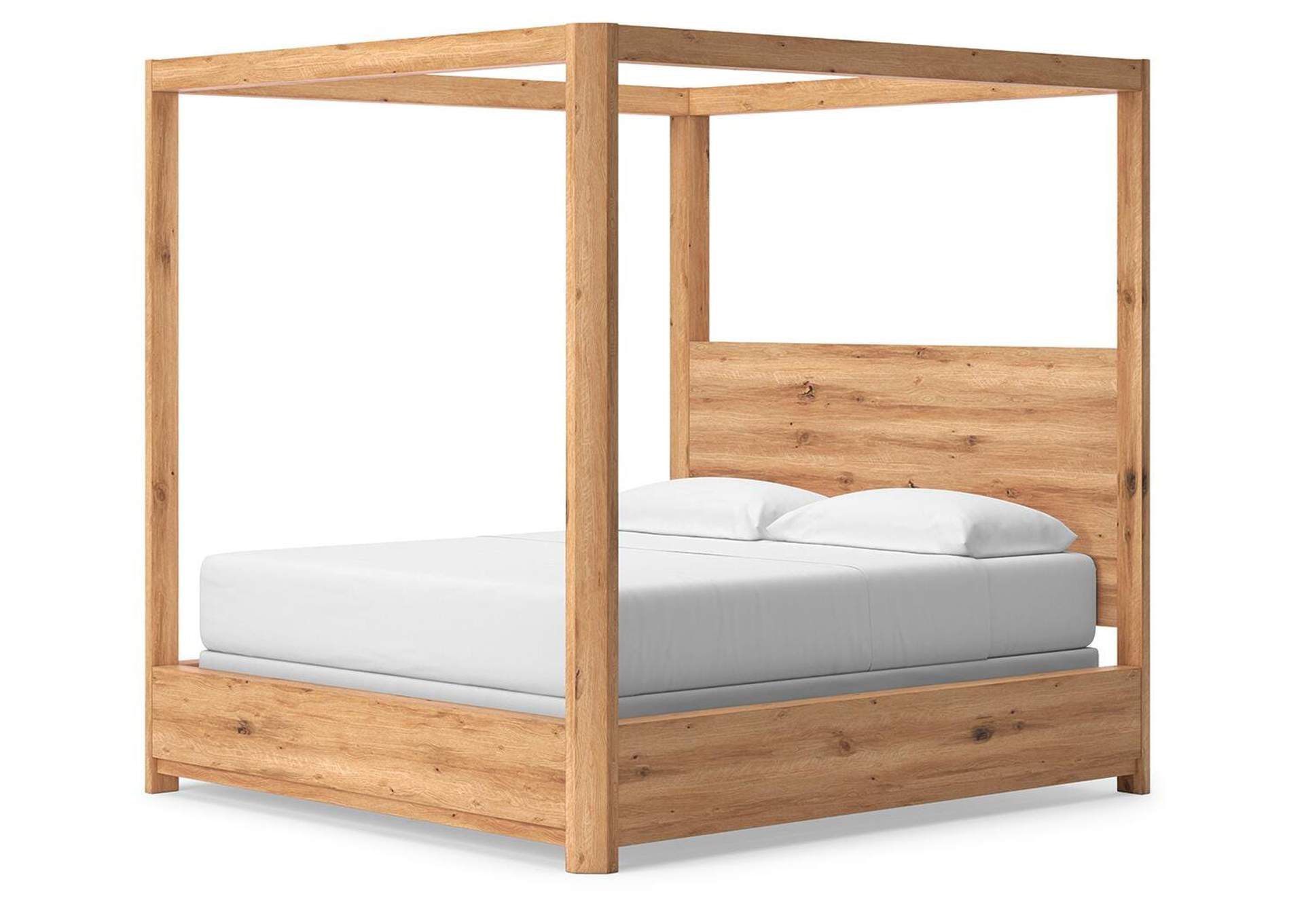 Bracken California King Canopy Bed, Dresser, Mirror and Nightstand image 23
