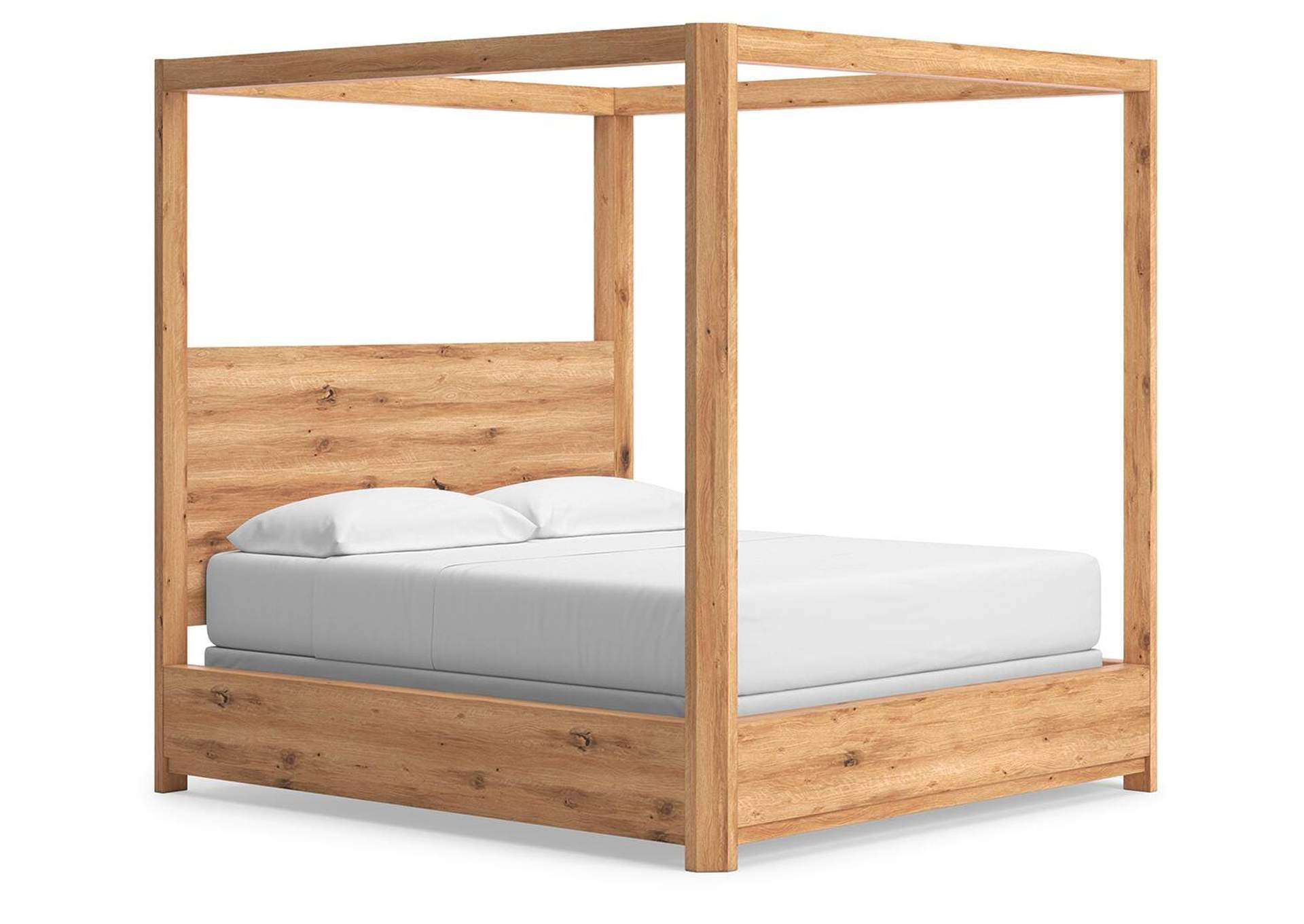 Bracken California King Canopy Bed, Dresser, Mirror and Nightstand image 28