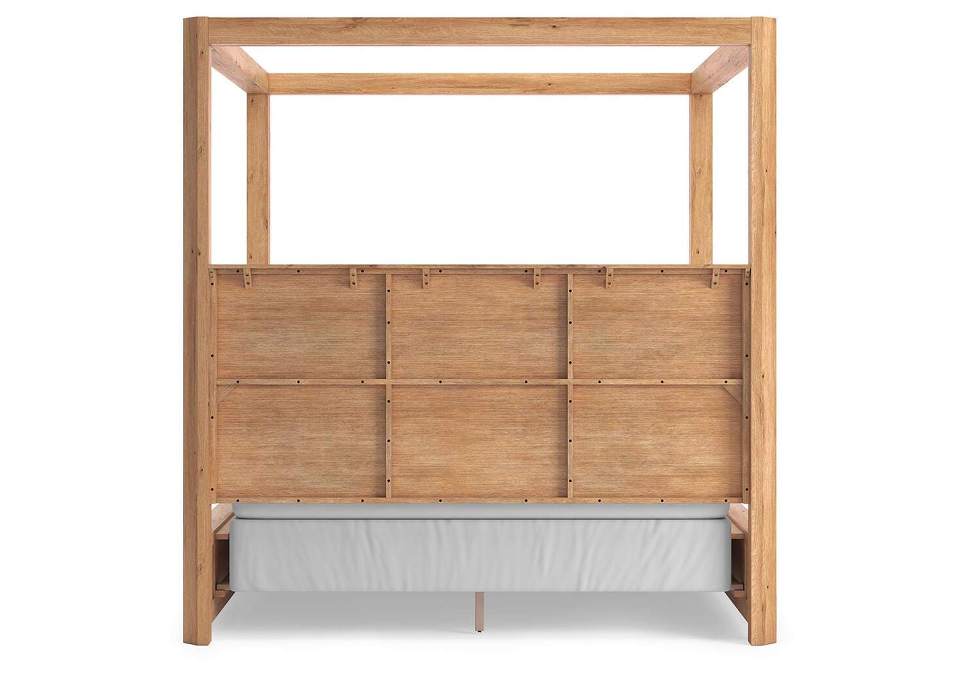 Bracken California King Canopy Bed, Dresser, Mirror and Nightstand image 25