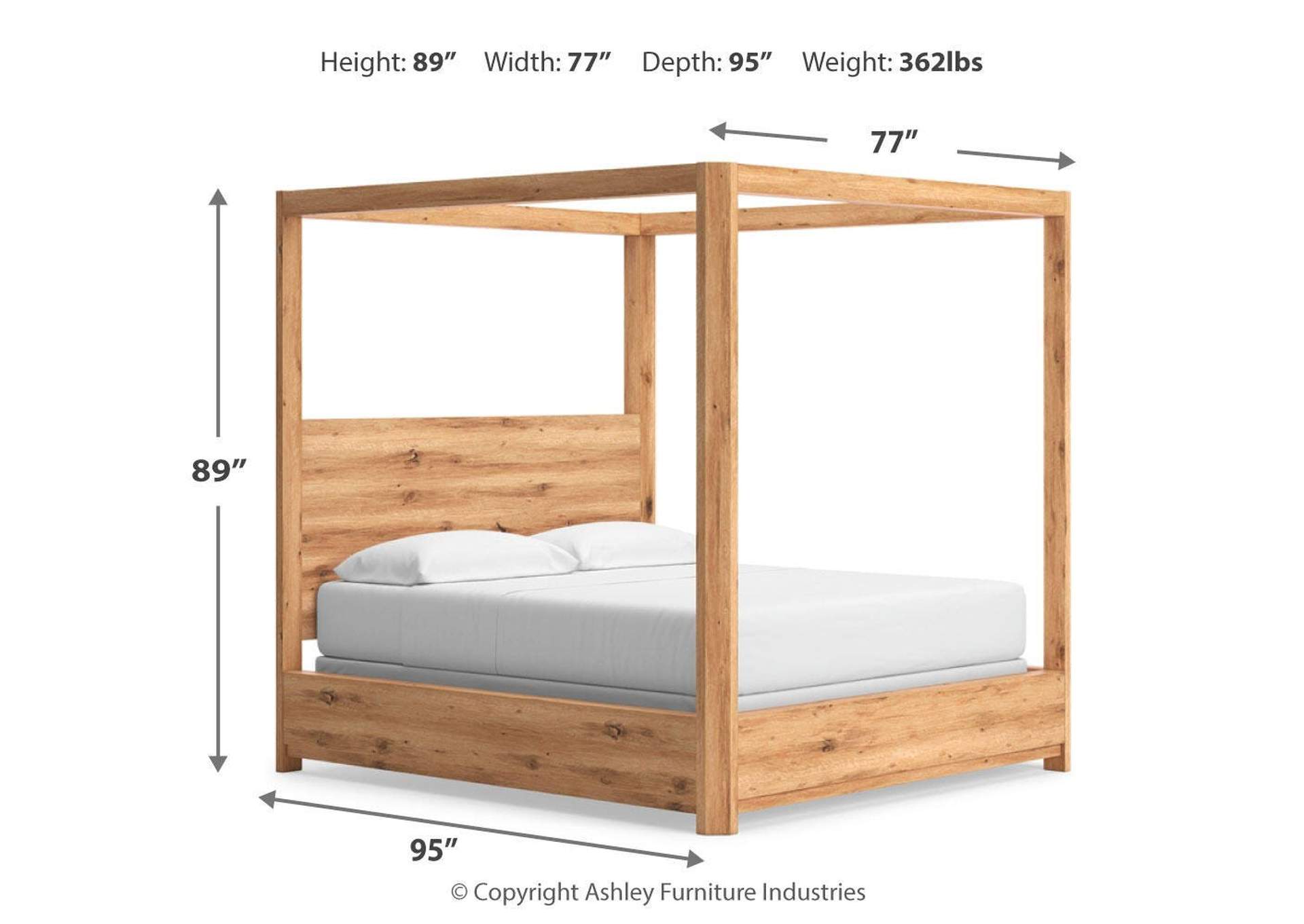 Bracken California King Canopy Bed image 12