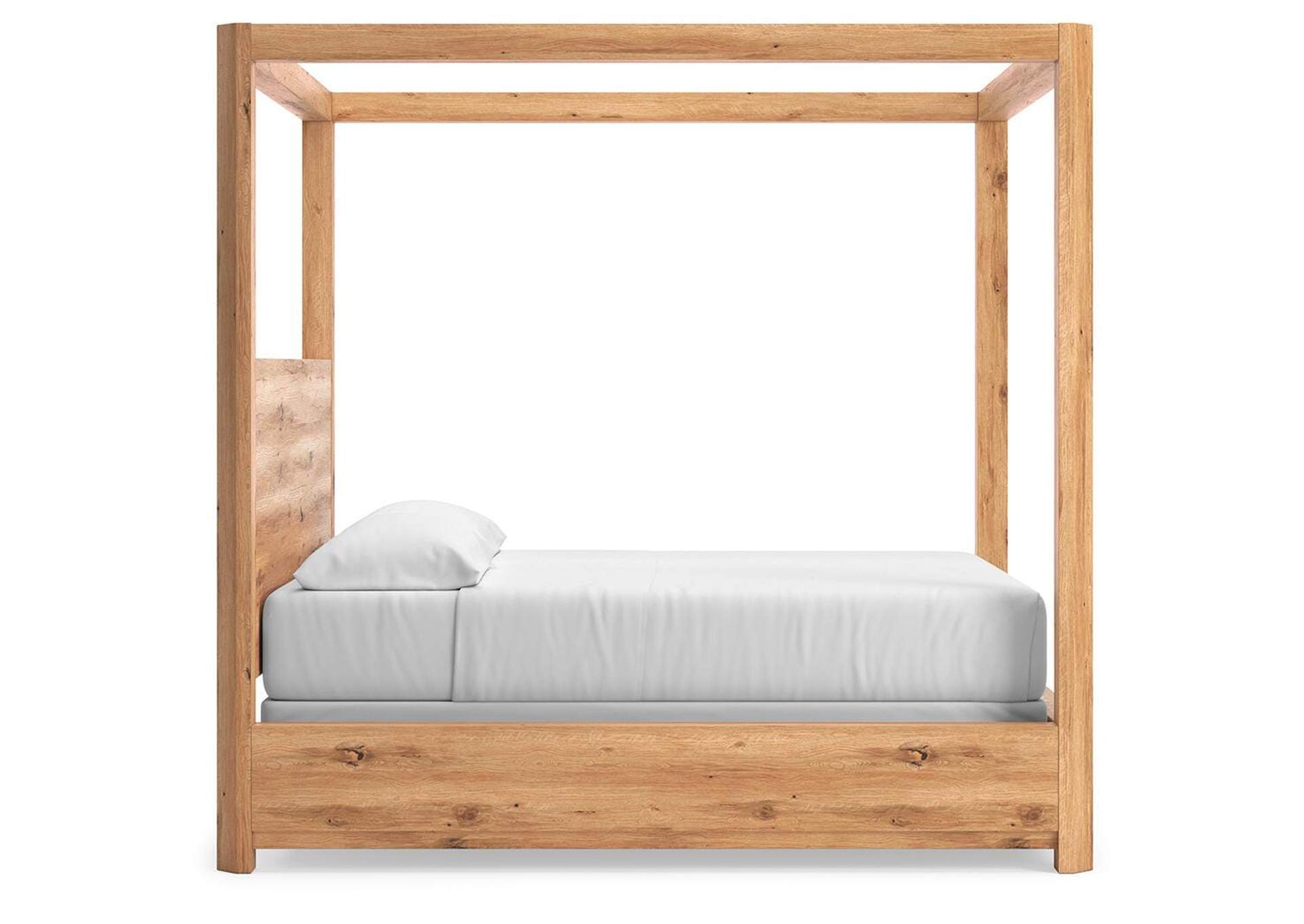 Bracken California King Canopy Bed, Dresser, Mirror and Nightstand image 26