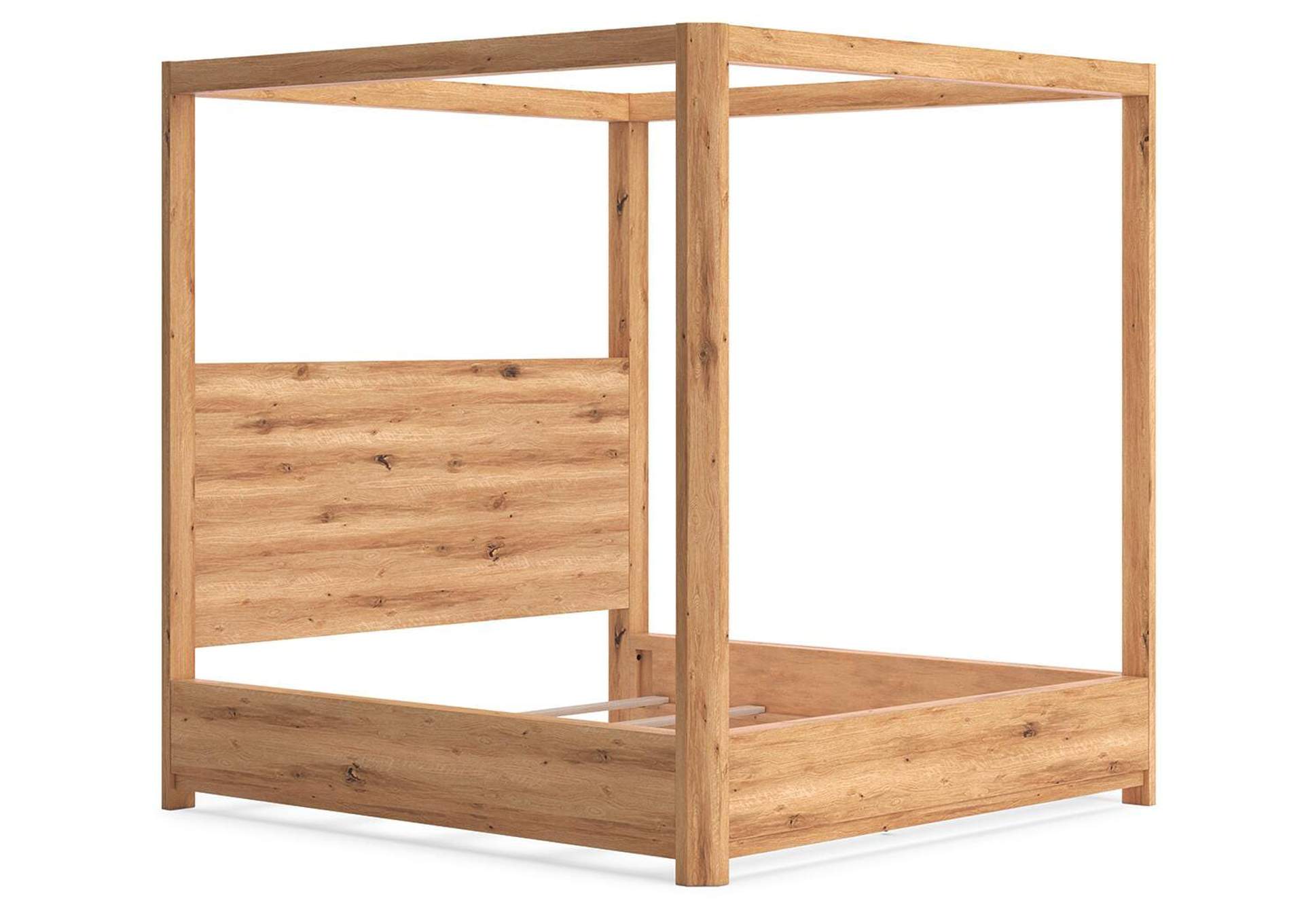 Bracken King Canopy Bed, Dresser, Mirror and Nightstand image 20