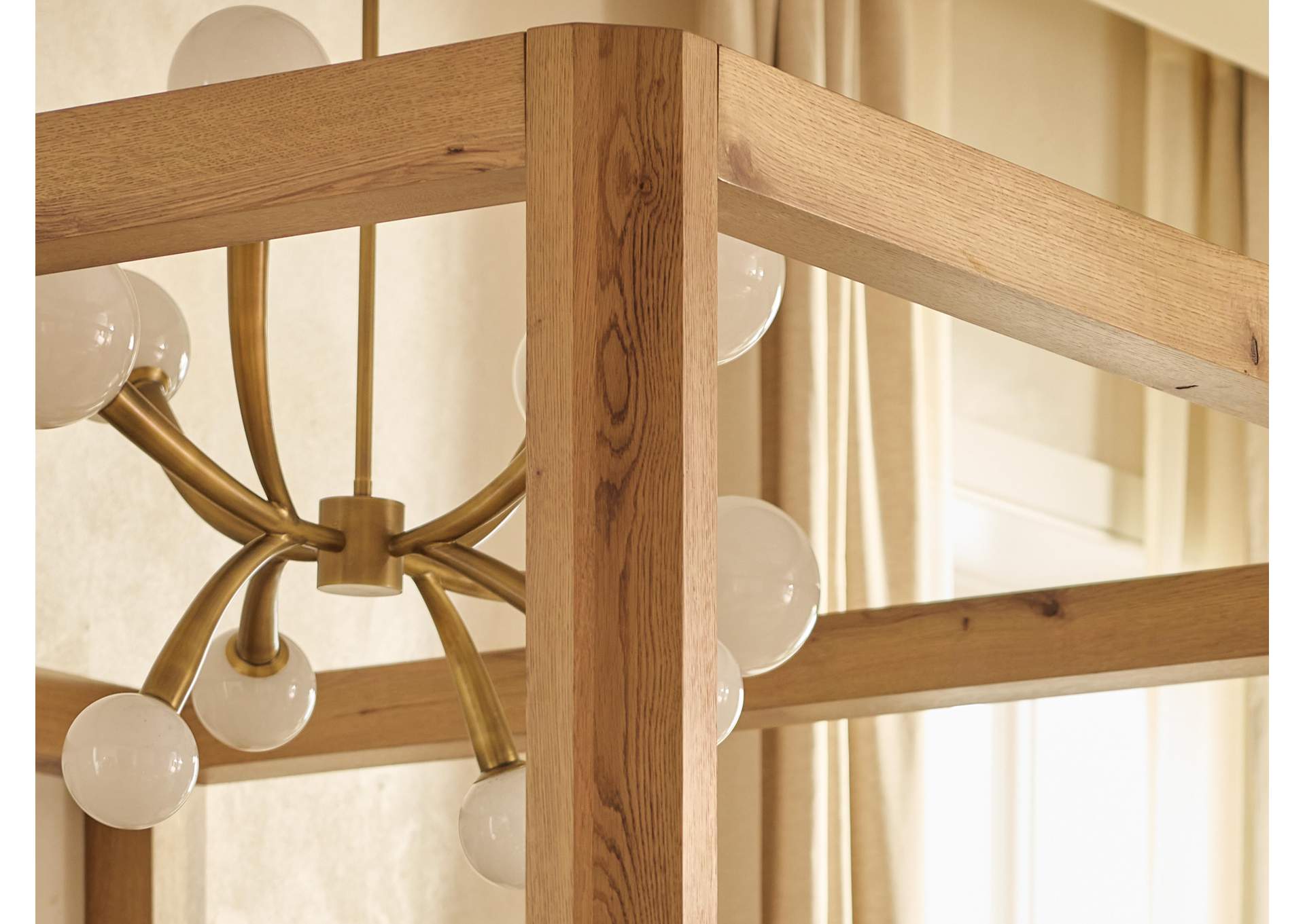 Bracken King Canopy Bed, Dresser, Mirror and Nightstand image 18