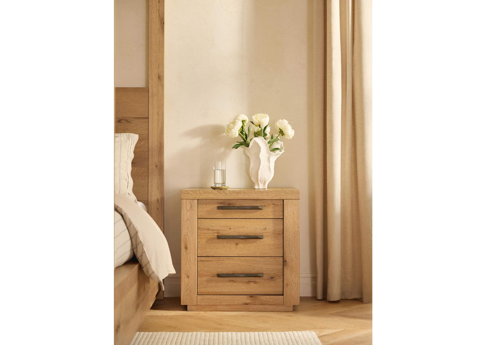 Bracken California King Canopy Bed, Dresser, Mirror and Nightstand image 16