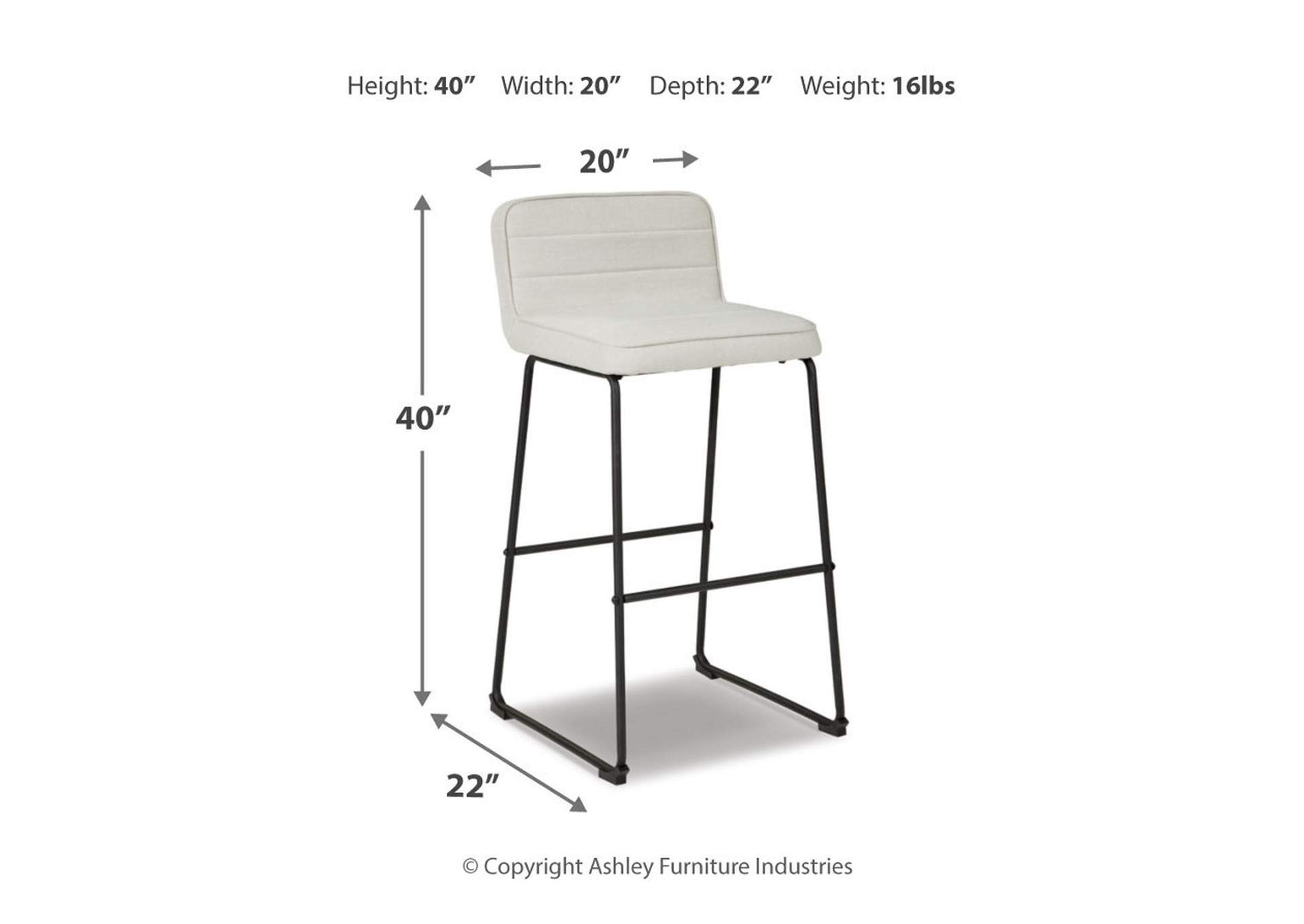 Nerison Bar Height Bar Stool