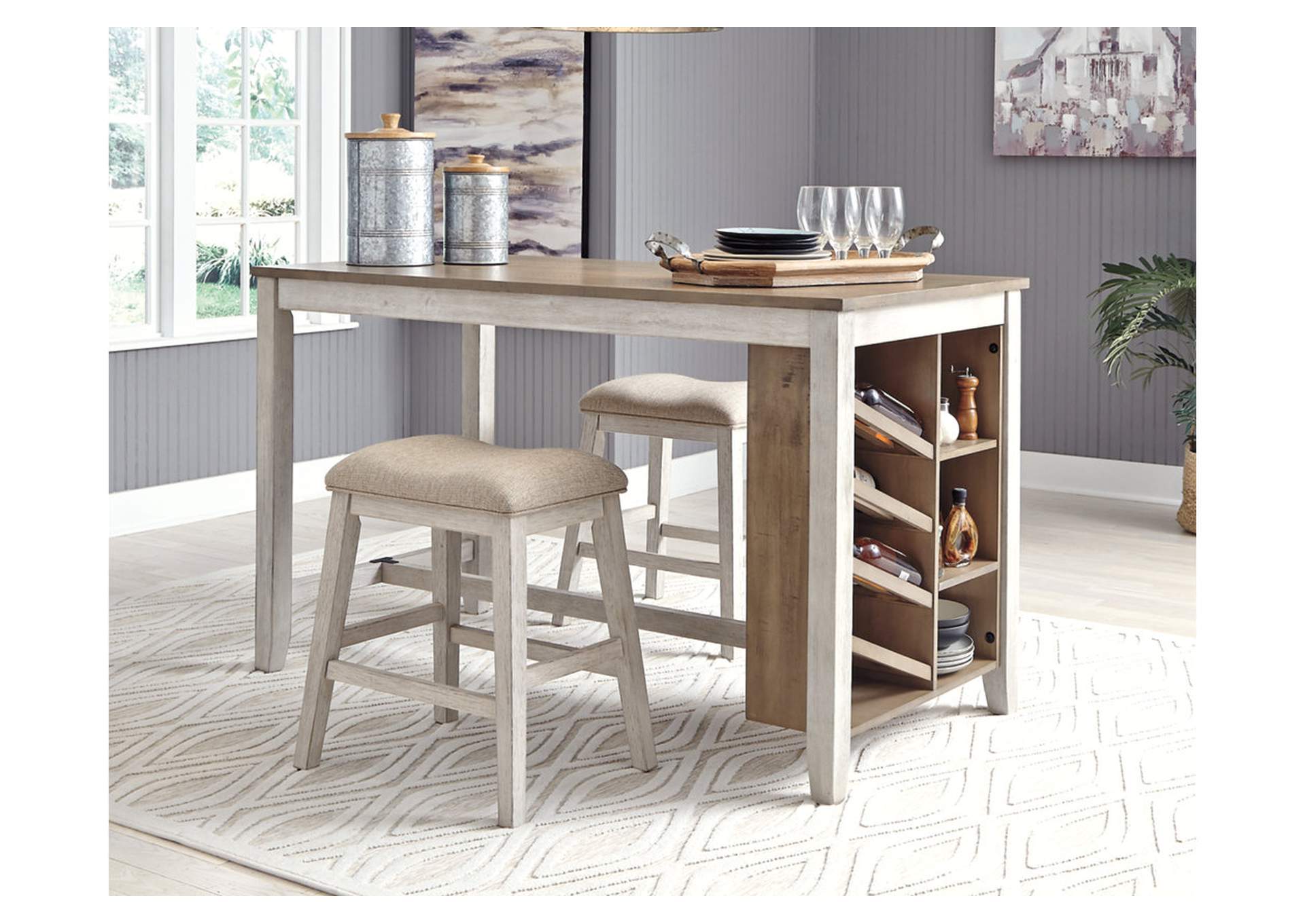 Skempton Counter Height Dining Table and 2 Barstools image 4