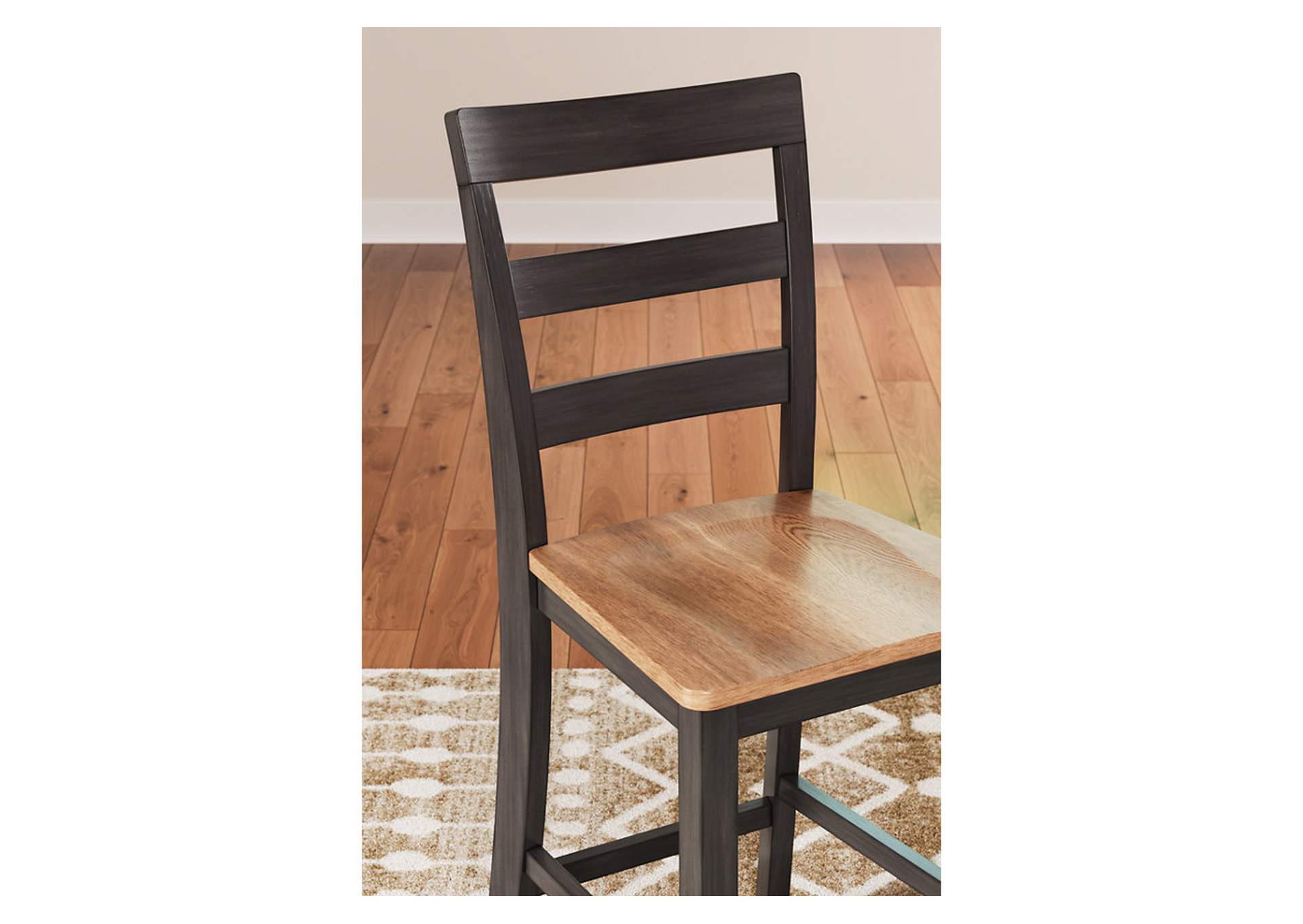 Gesthaven Counter Height Dining Table and 2 Barstools